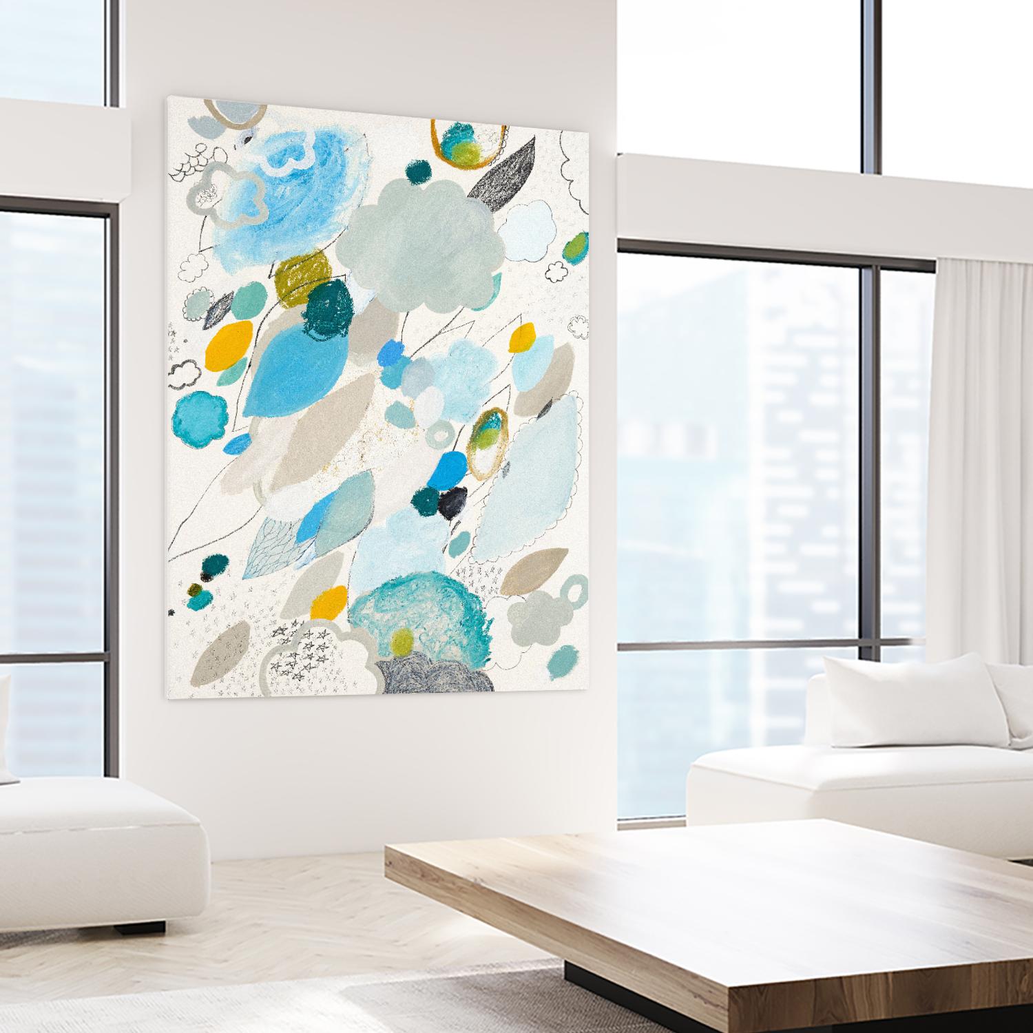 Blue Lightening by Maggie Kleinpeter on GIANT ART - multicolor abstracts; contemporary