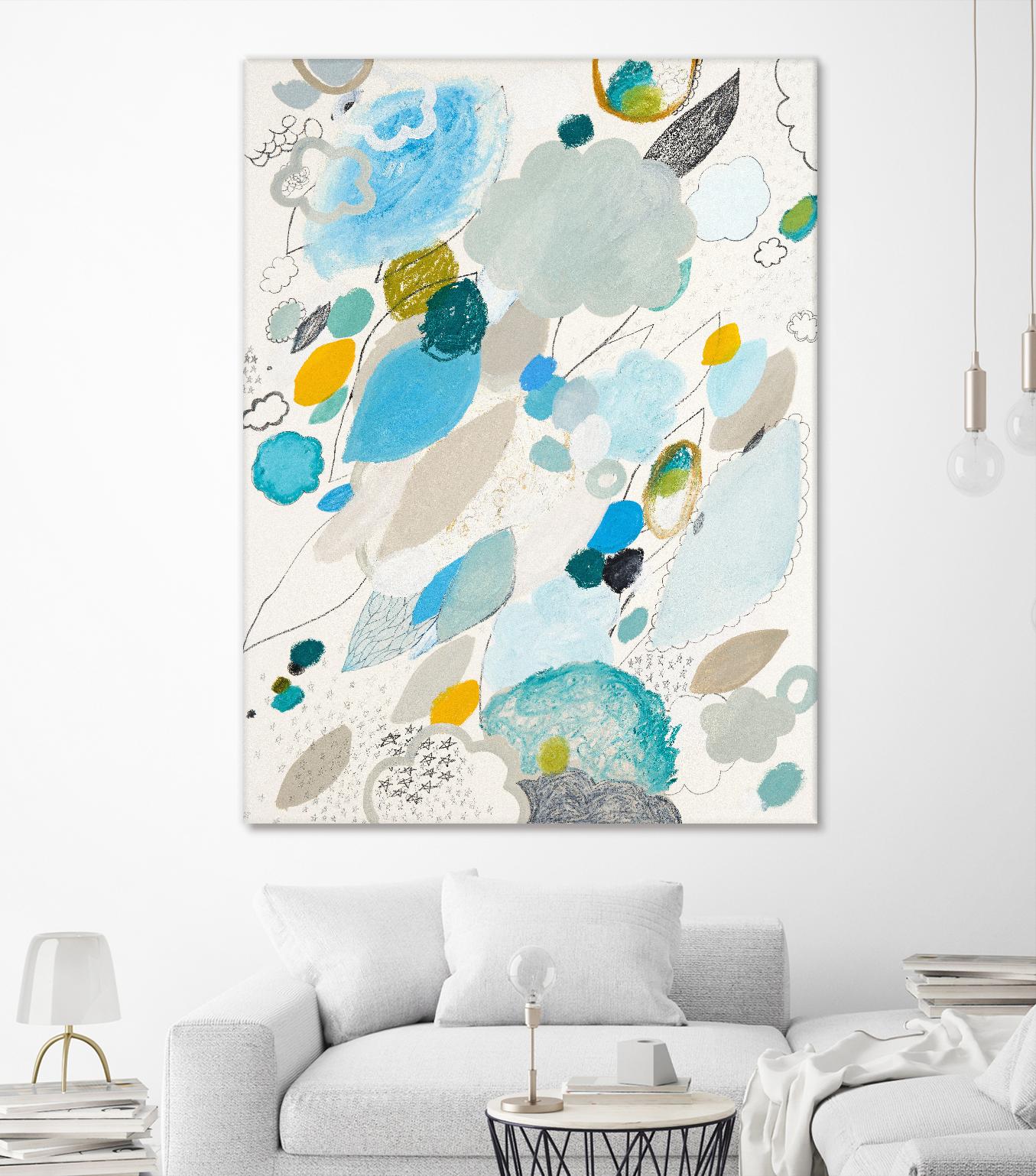 Blue Lightening by Maggie Kleinpeter on GIANT ART - multicolor abstracts; contemporary