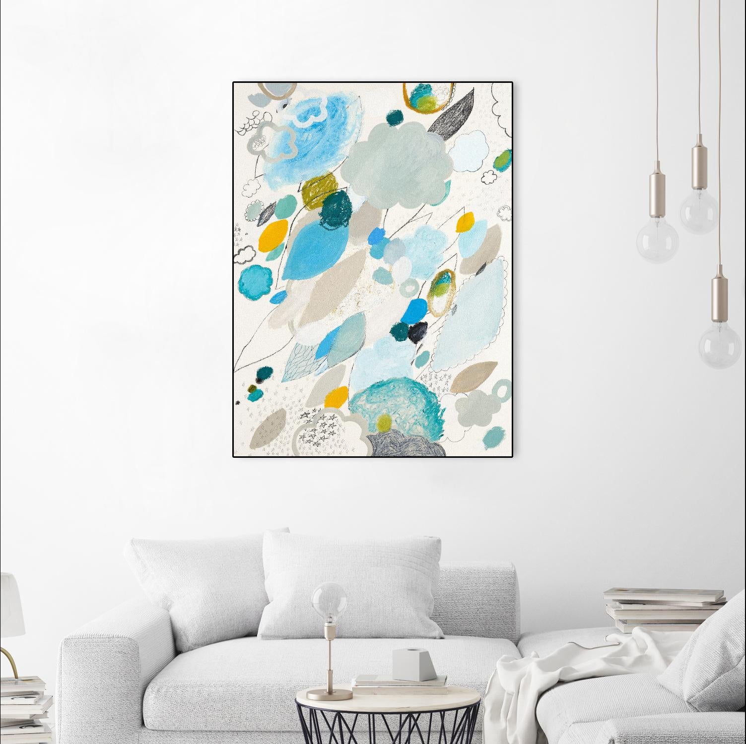 Blue Lightening by Maggie Kleinpeter on GIANT ART - multicolor abstracts; contemporary