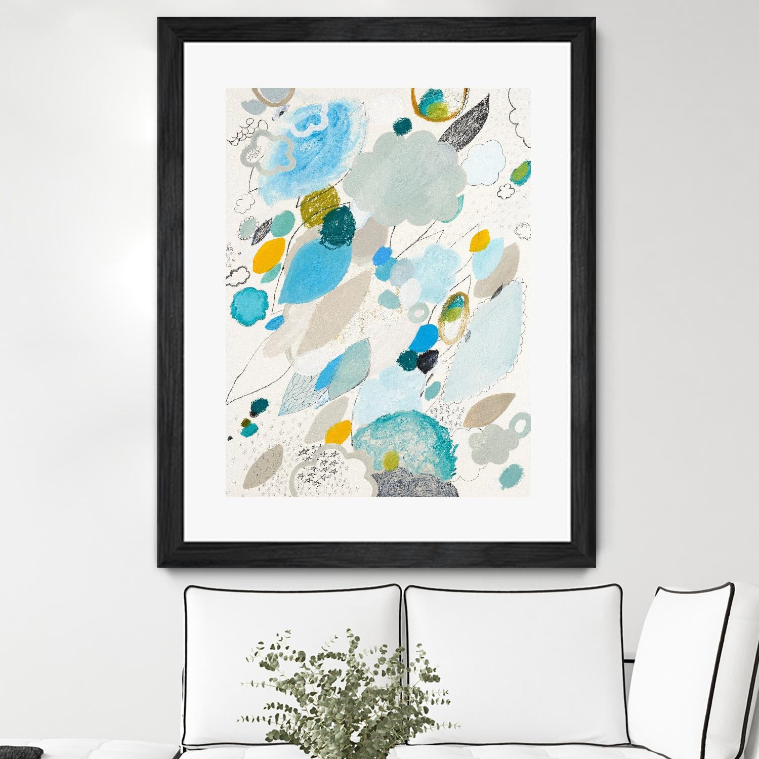 Blue Lightening by Maggie Kleinpeter on GIANT ART - multicolor abstracts; contemporary