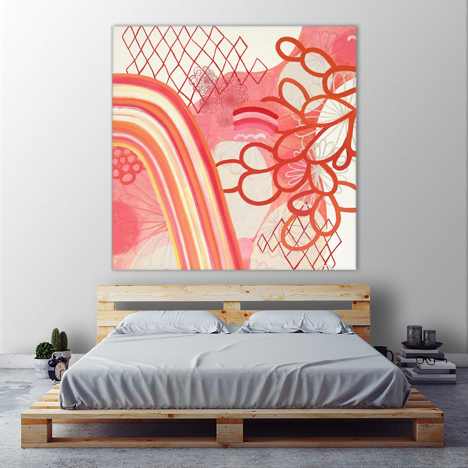 Cherry Fruitstripe Chain by Maggie Kleinpeter on GIANT ART - multicolor abstracts; contemporary