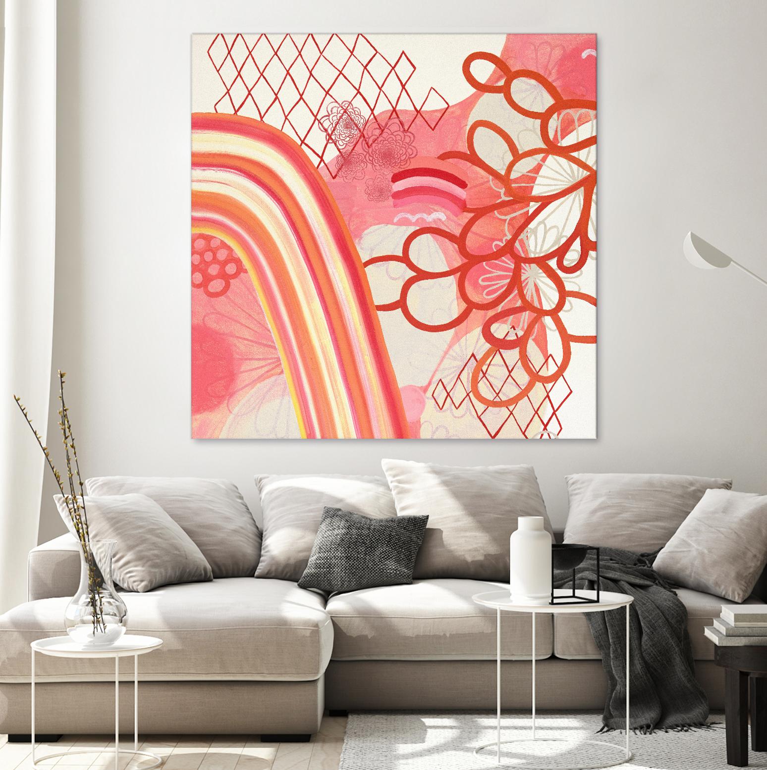 Cherry Fruitstripe Chain by Maggie Kleinpeter on GIANT ART - multicolor abstracts; contemporary
