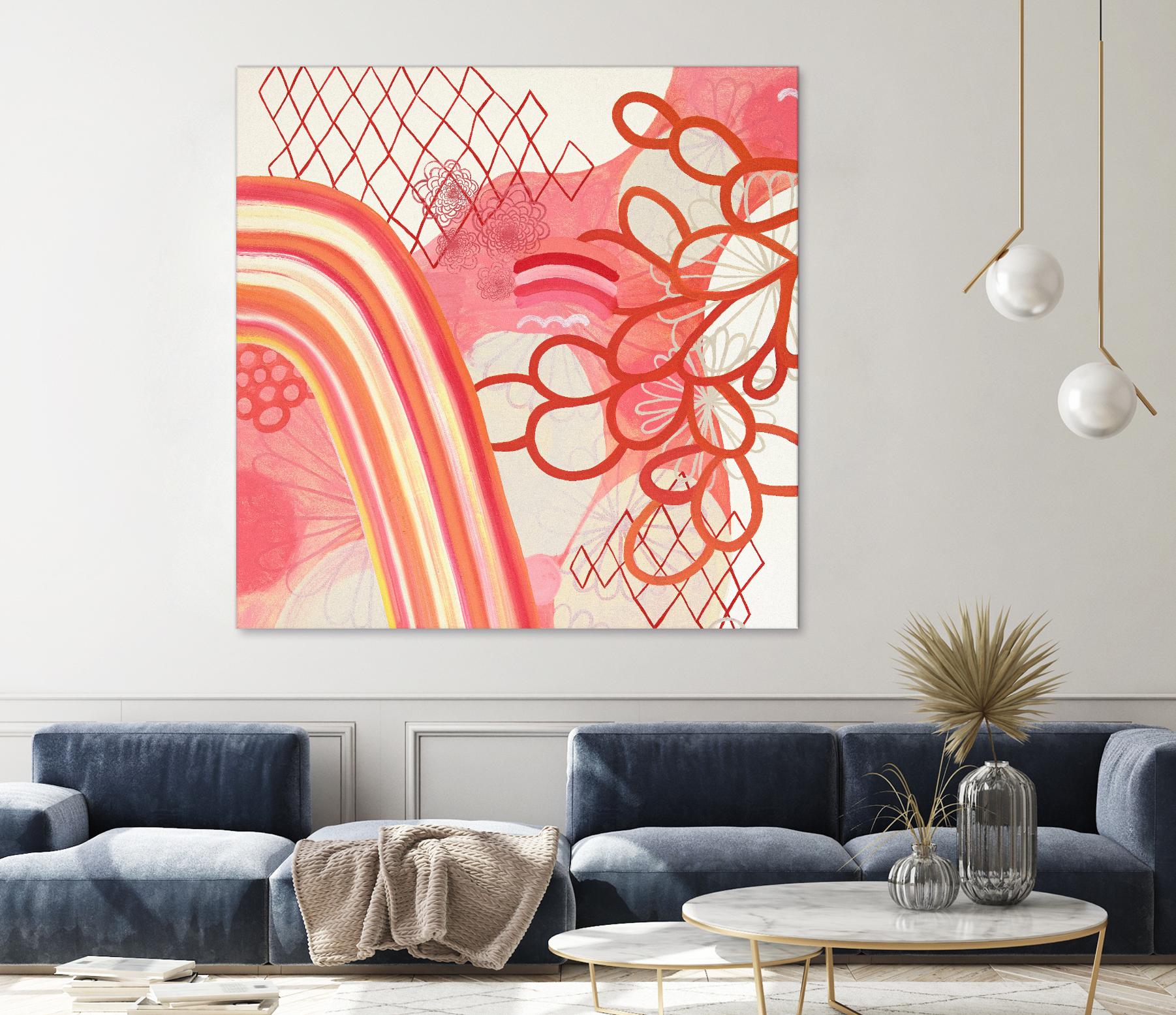 Cherry Fruitstripe Chain by Maggie Kleinpeter on GIANT ART - multicolor abstracts; contemporary