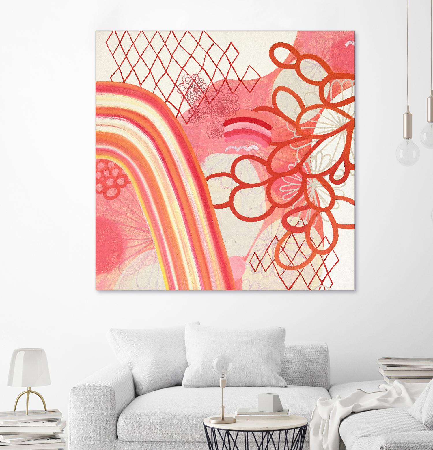 Cherry Fruitstripe Chain by Maggie Kleinpeter on GIANT ART - multicolor abstracts; contemporary