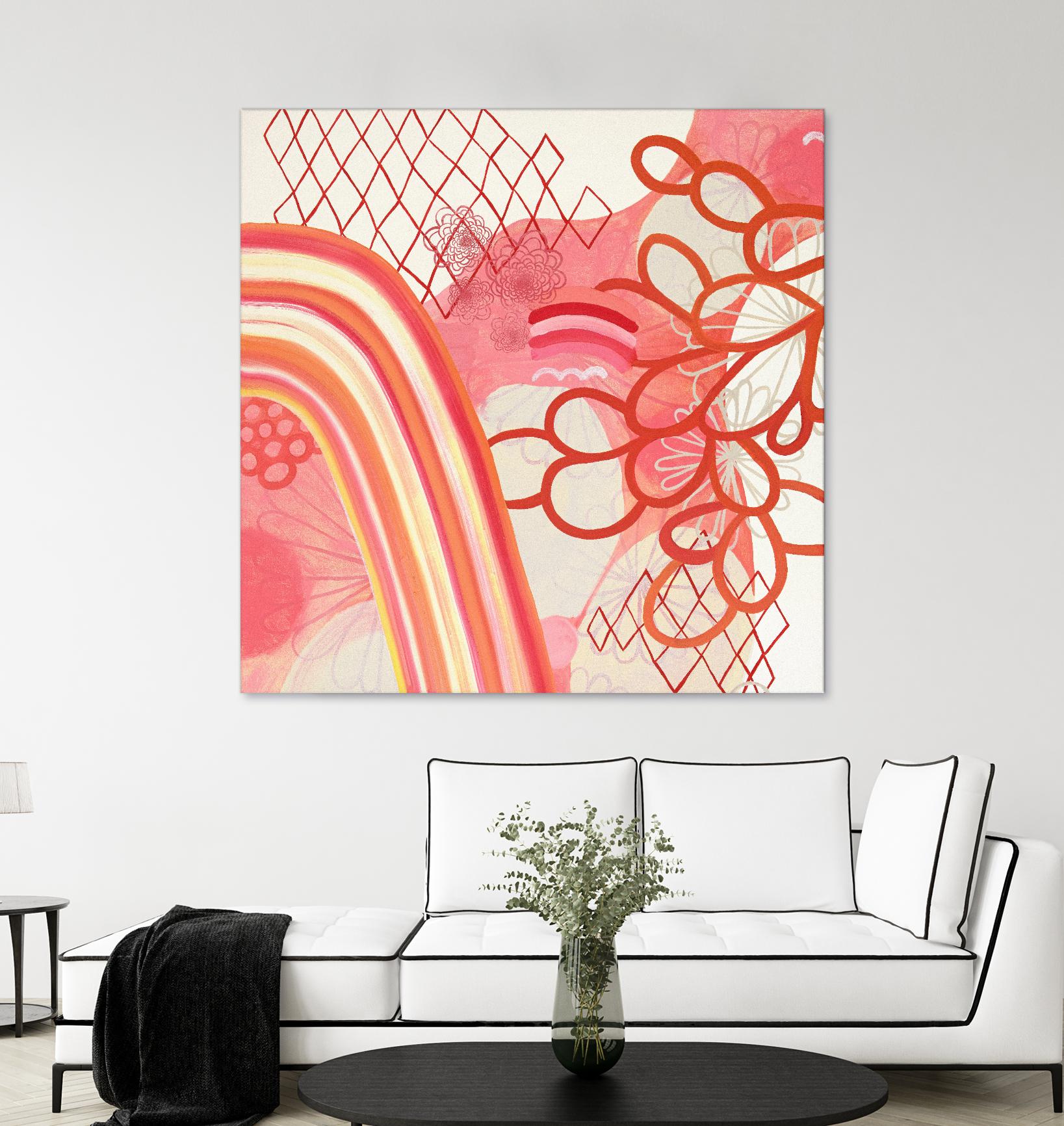 Cherry Fruitstripe Chain by Maggie Kleinpeter on GIANT ART - multicolor abstracts; contemporary