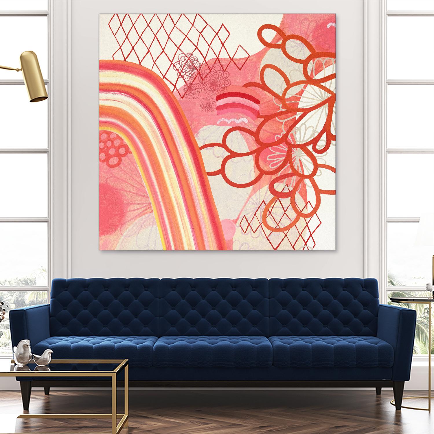 Cherry Fruitstripe Chain by Maggie Kleinpeter on GIANT ART - multicolor abstracts; contemporary