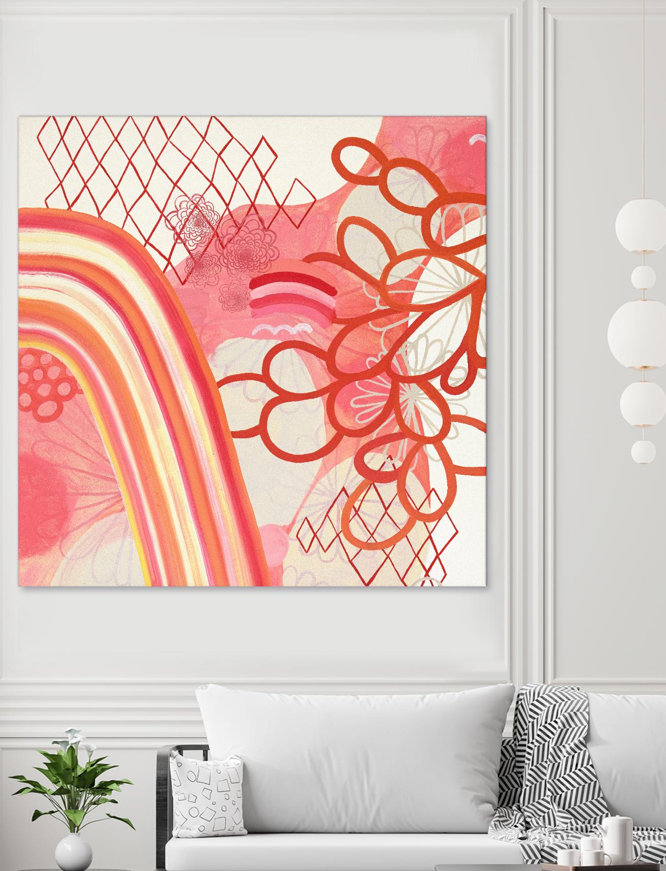 Cherry Fruitstripe Chain by Maggie Kleinpeter on GIANT ART - multicolor abstracts; contemporary