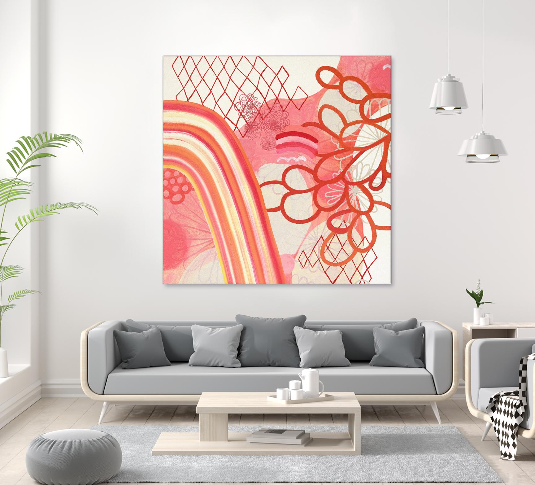 Cherry Fruitstripe Chain by Maggie Kleinpeter on GIANT ART - multicolor abstracts; contemporary