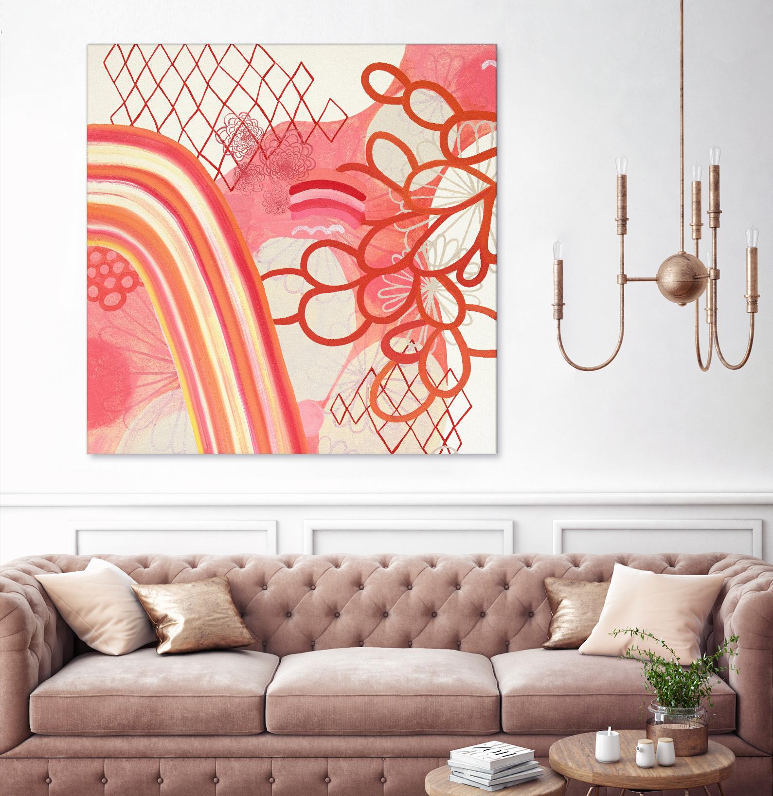 Cherry Fruitstripe Chain by Maggie Kleinpeter on GIANT ART - multicolor abstracts; contemporary