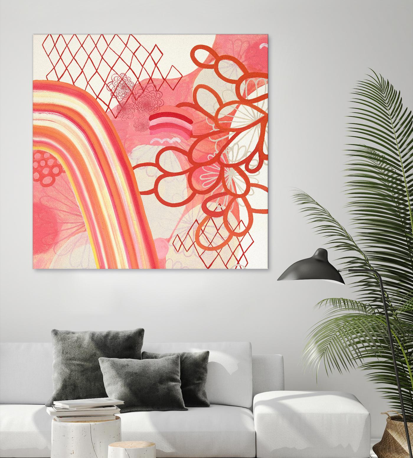 Cherry Fruitstripe Chain by Maggie Kleinpeter on GIANT ART - multicolor abstracts; contemporary