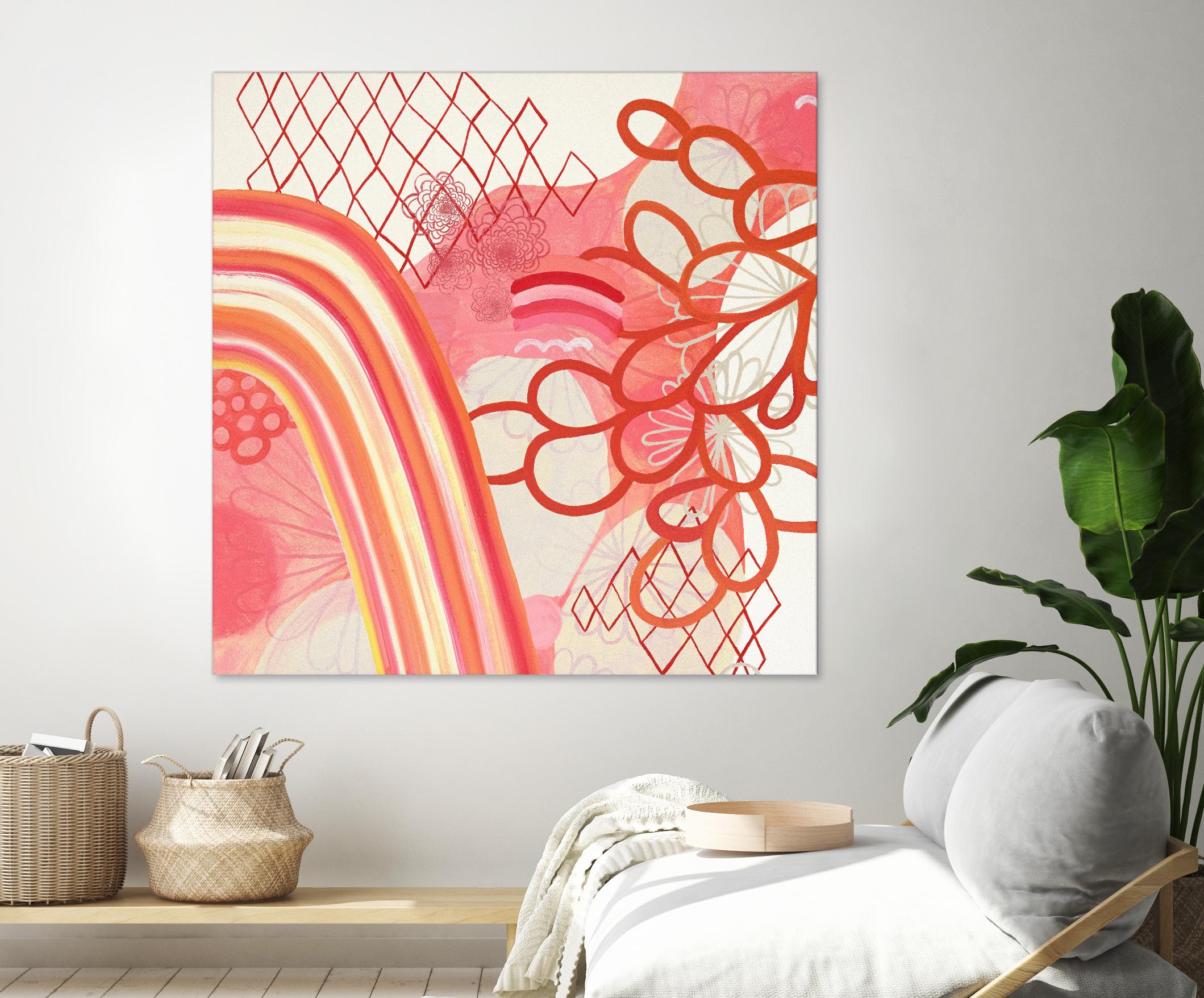 Cherry Fruitstripe Chain by Maggie Kleinpeter on GIANT ART - multicolor abstracts; contemporary