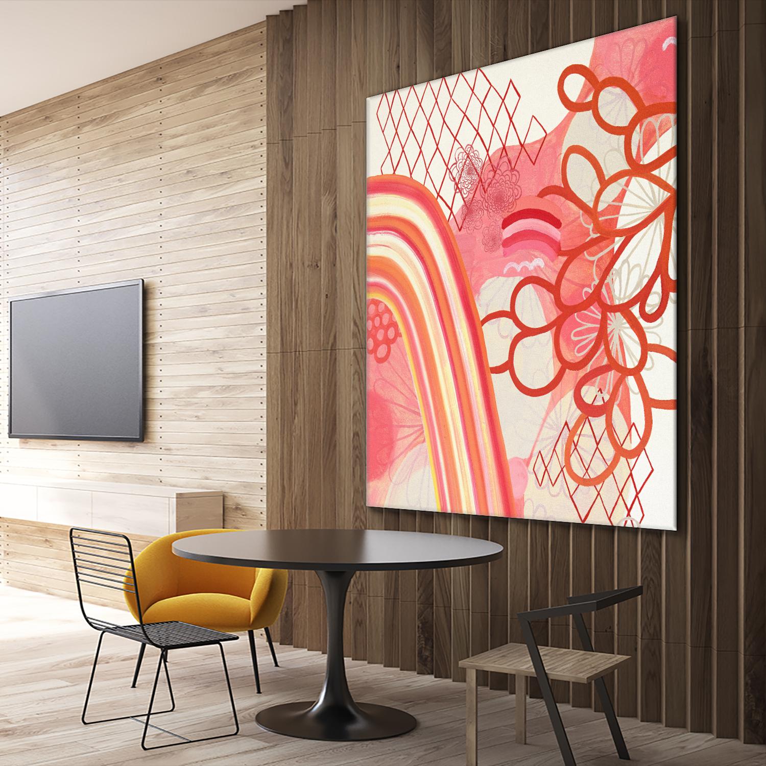 Cherry Fruitstripe Chain by Maggie Kleinpeter on GIANT ART - multicolor abstracts; contemporary