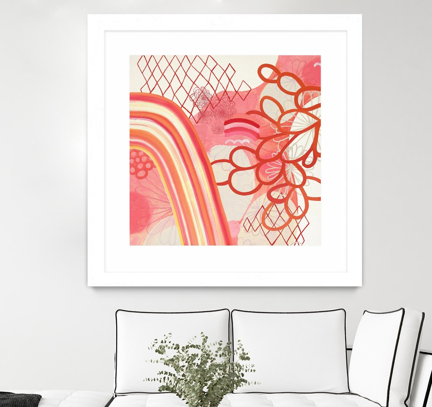 Cherry Fruitstripe Chain by Maggie Kleinpeter on GIANT ART - multicolor abstracts; contemporary