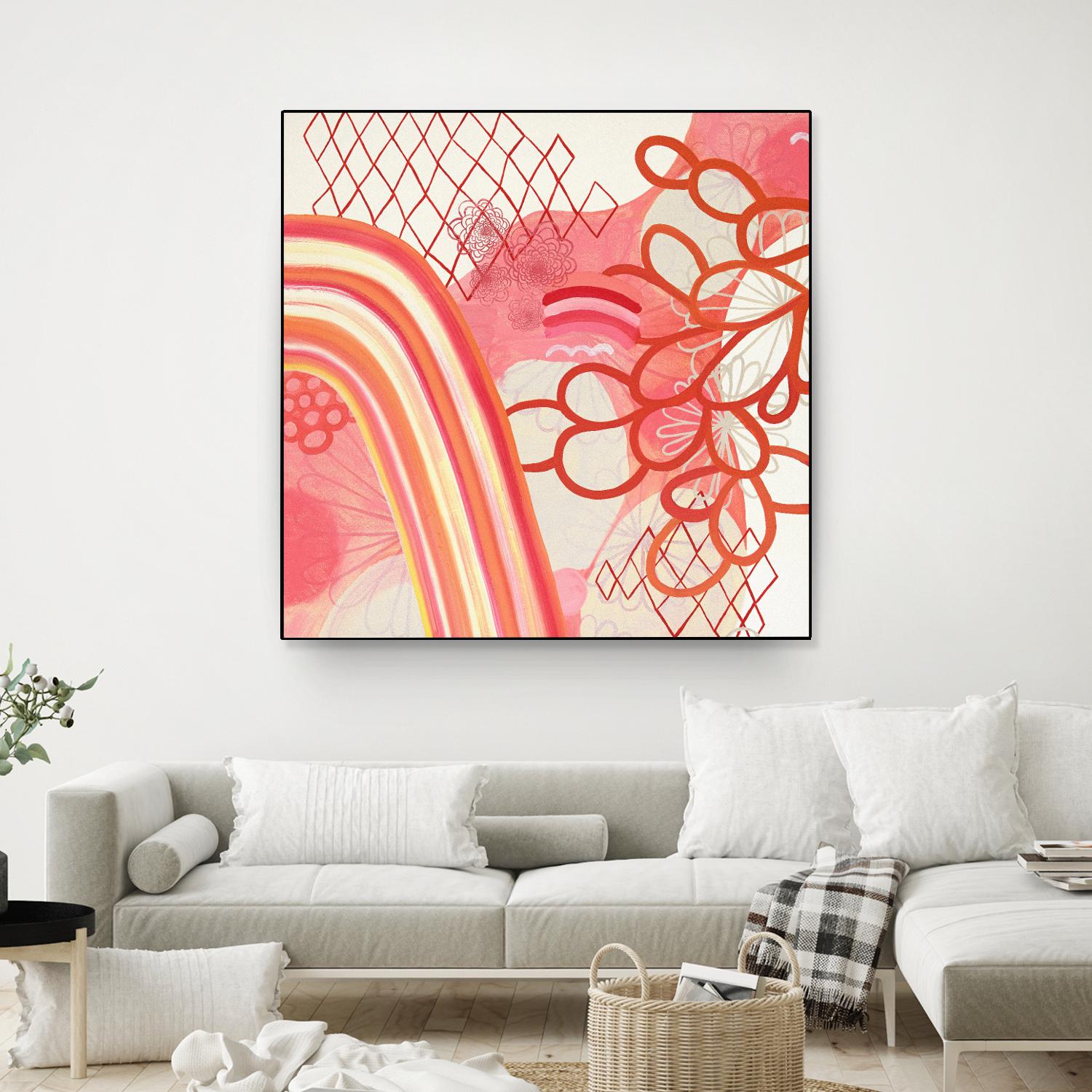 Cherry Fruitstripe Chain by Maggie Kleinpeter on GIANT ART - multicolor abstracts; contemporary
