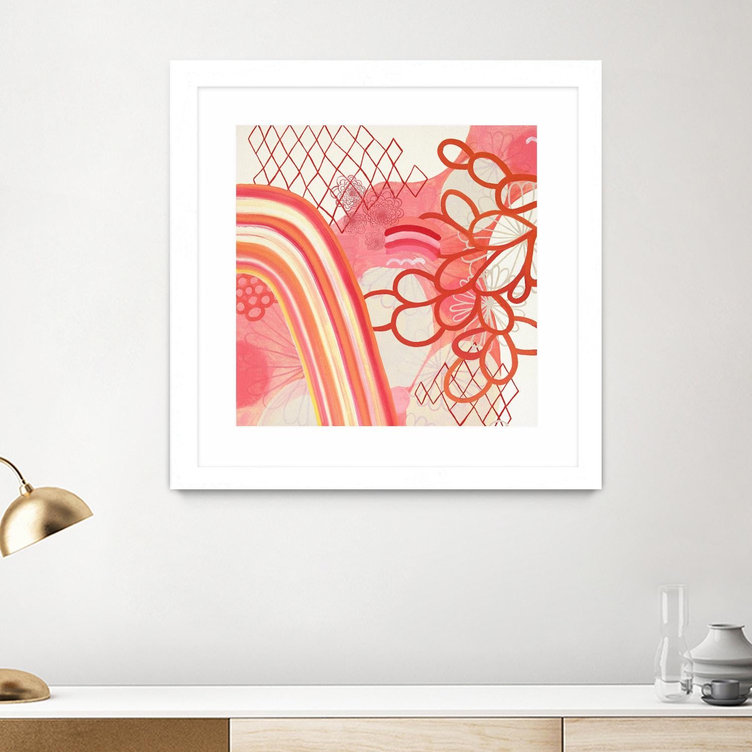Cherry Fruitstripe Chain by Maggie Kleinpeter on GIANT ART - multicolor abstracts; contemporary
