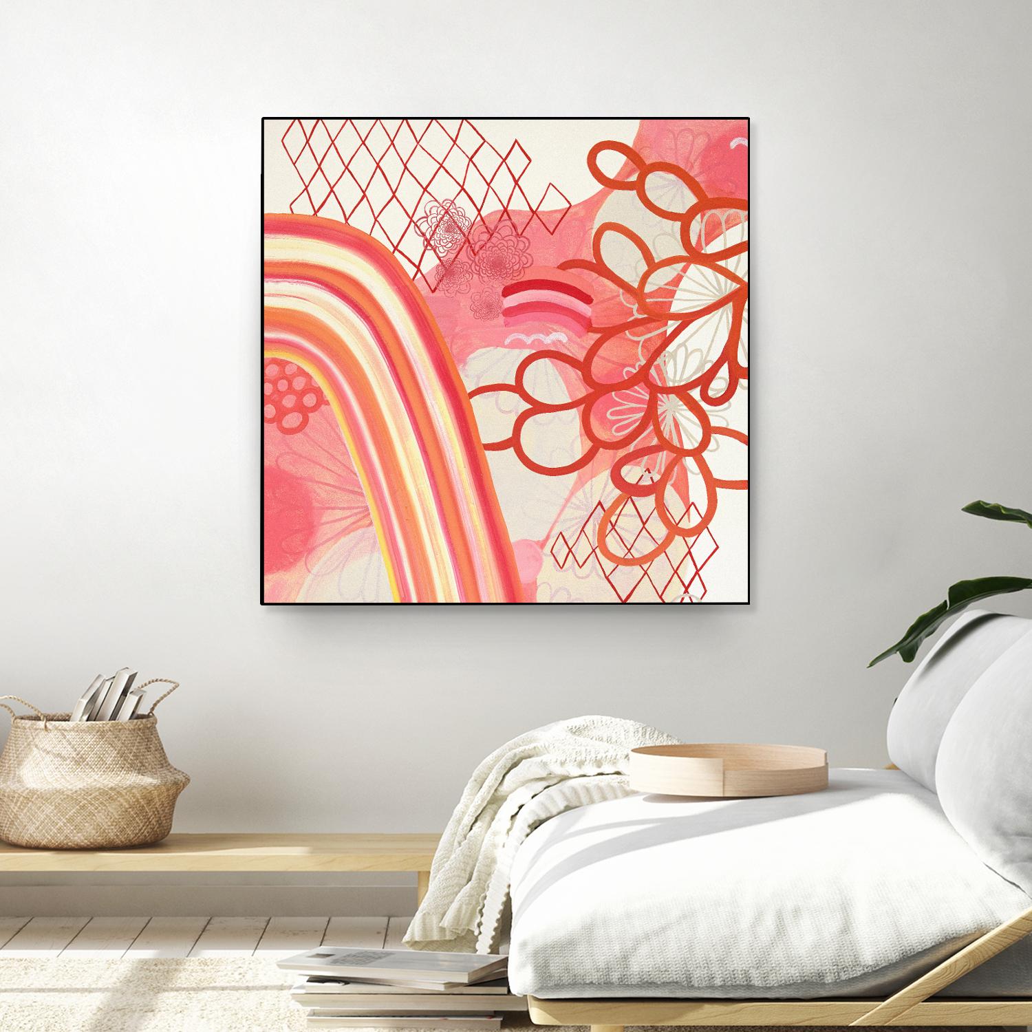 Cherry Fruitstripe Chain by Maggie Kleinpeter on GIANT ART - multicolor abstracts; contemporary