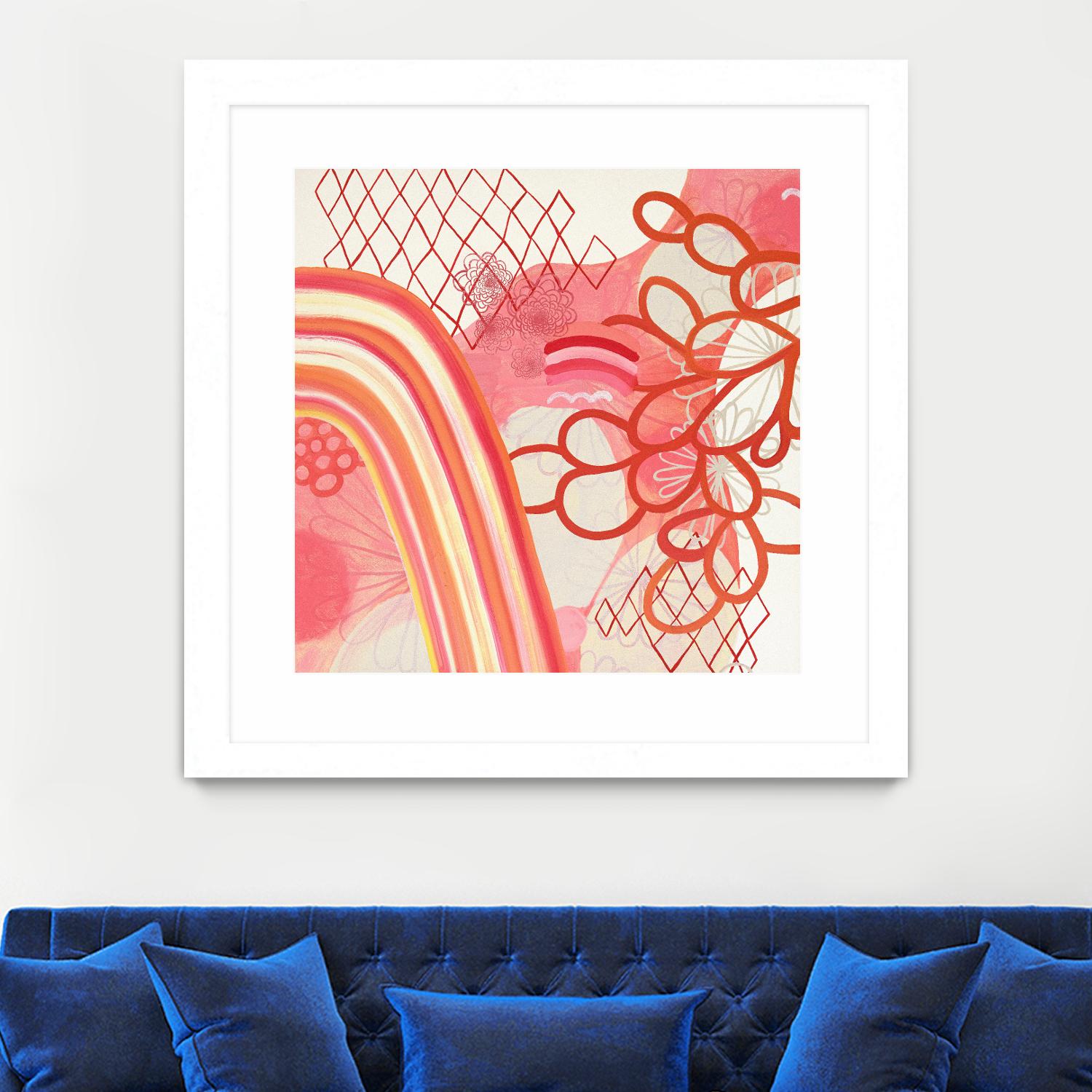 Cherry Fruitstripe Chain by Maggie Kleinpeter on GIANT ART - multicolor abstracts; contemporary