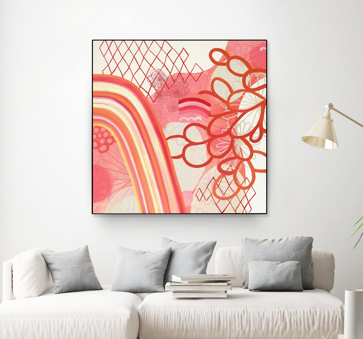 Cherry Fruitstripe Chain by Maggie Kleinpeter on GIANT ART - multicolor abstracts; contemporary