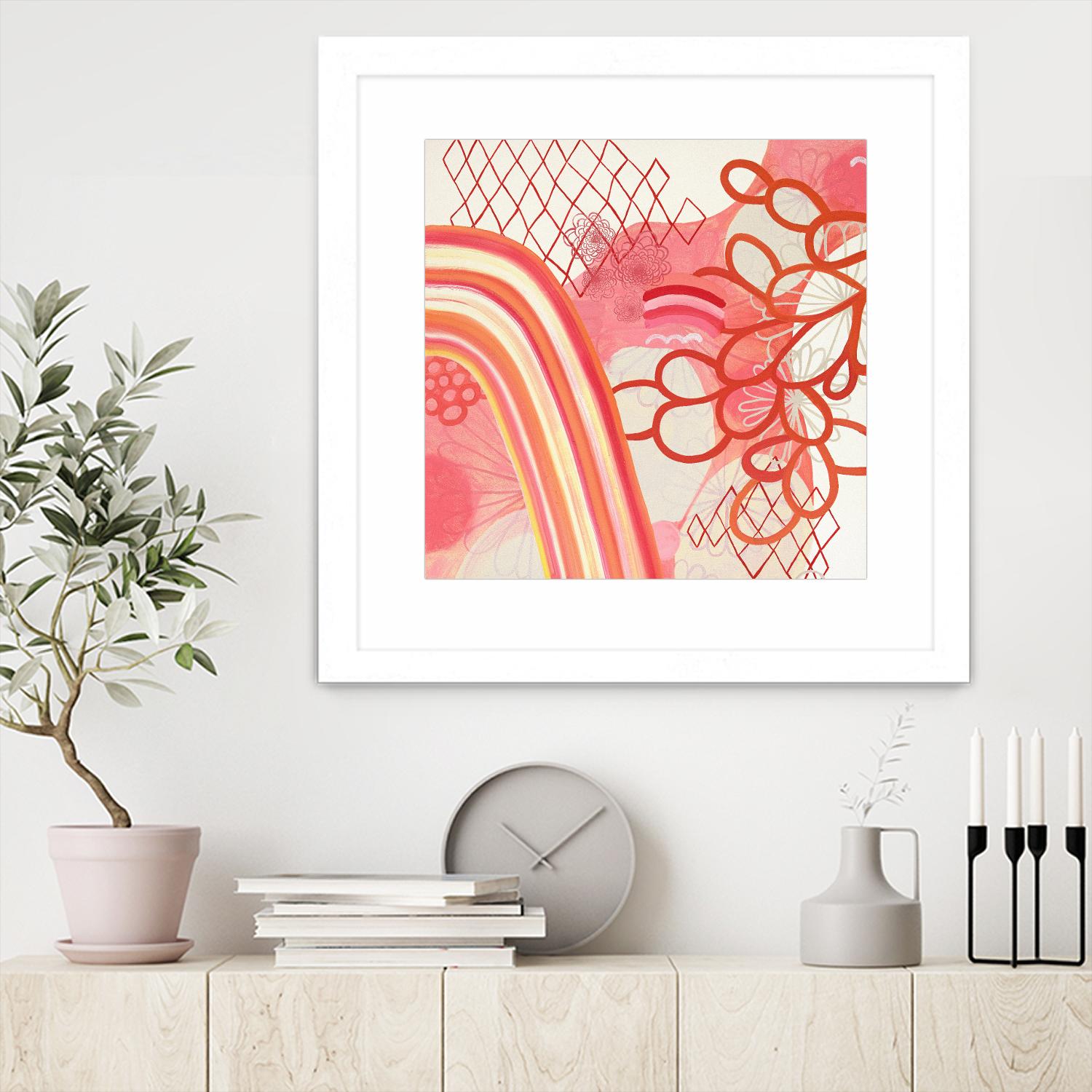 Cherry Fruitstripe Chain by Maggie Kleinpeter on GIANT ART - multicolor abstracts; contemporary