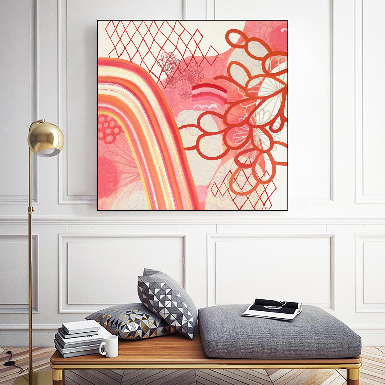Cherry Fruitstripe Chain by Maggie Kleinpeter on GIANT ART - multicolor abstracts; contemporary