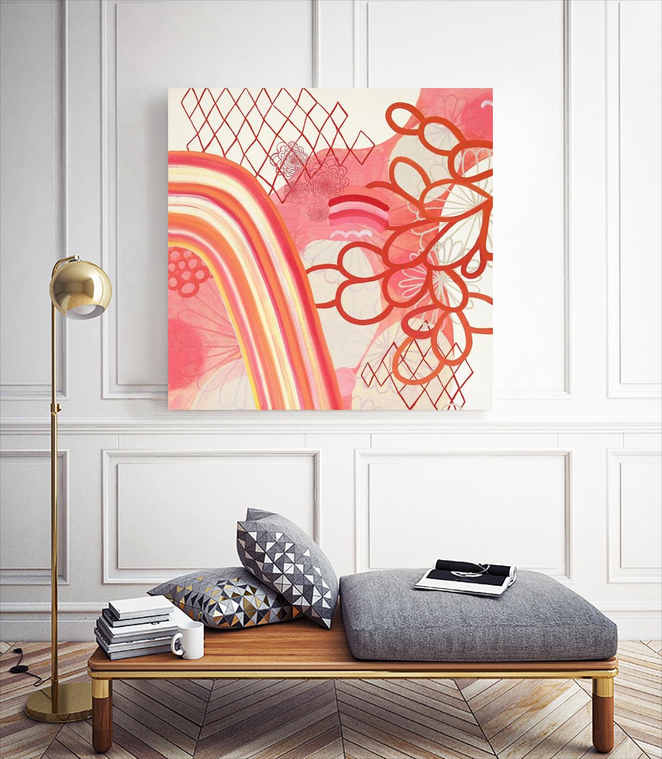 Cherry Fruitstripe Chain by Maggie Kleinpeter on GIANT ART - multicolor abstracts; contemporary