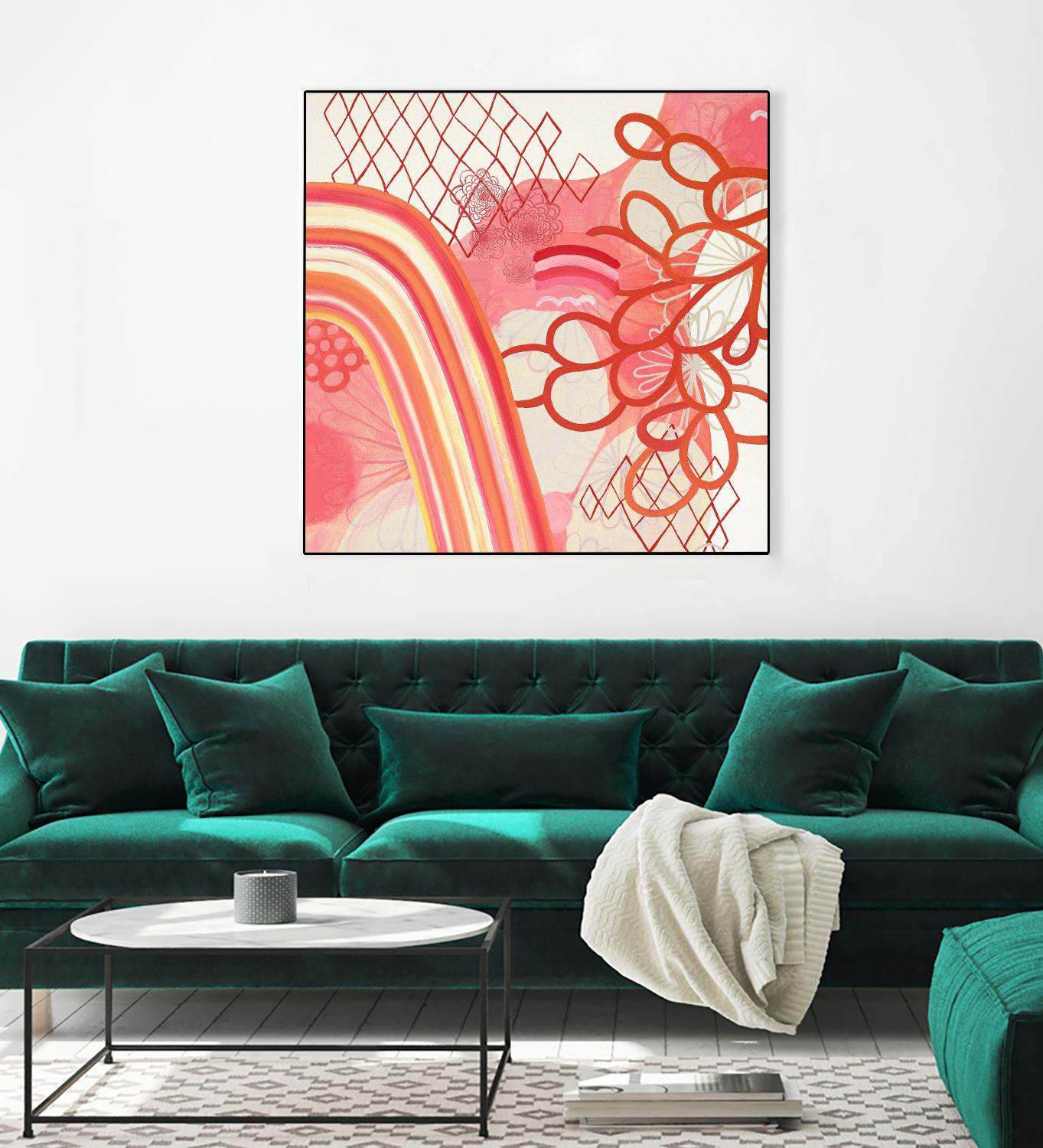 Cherry Fruitstripe Chain by Maggie Kleinpeter on GIANT ART - multicolor abstracts; contemporary