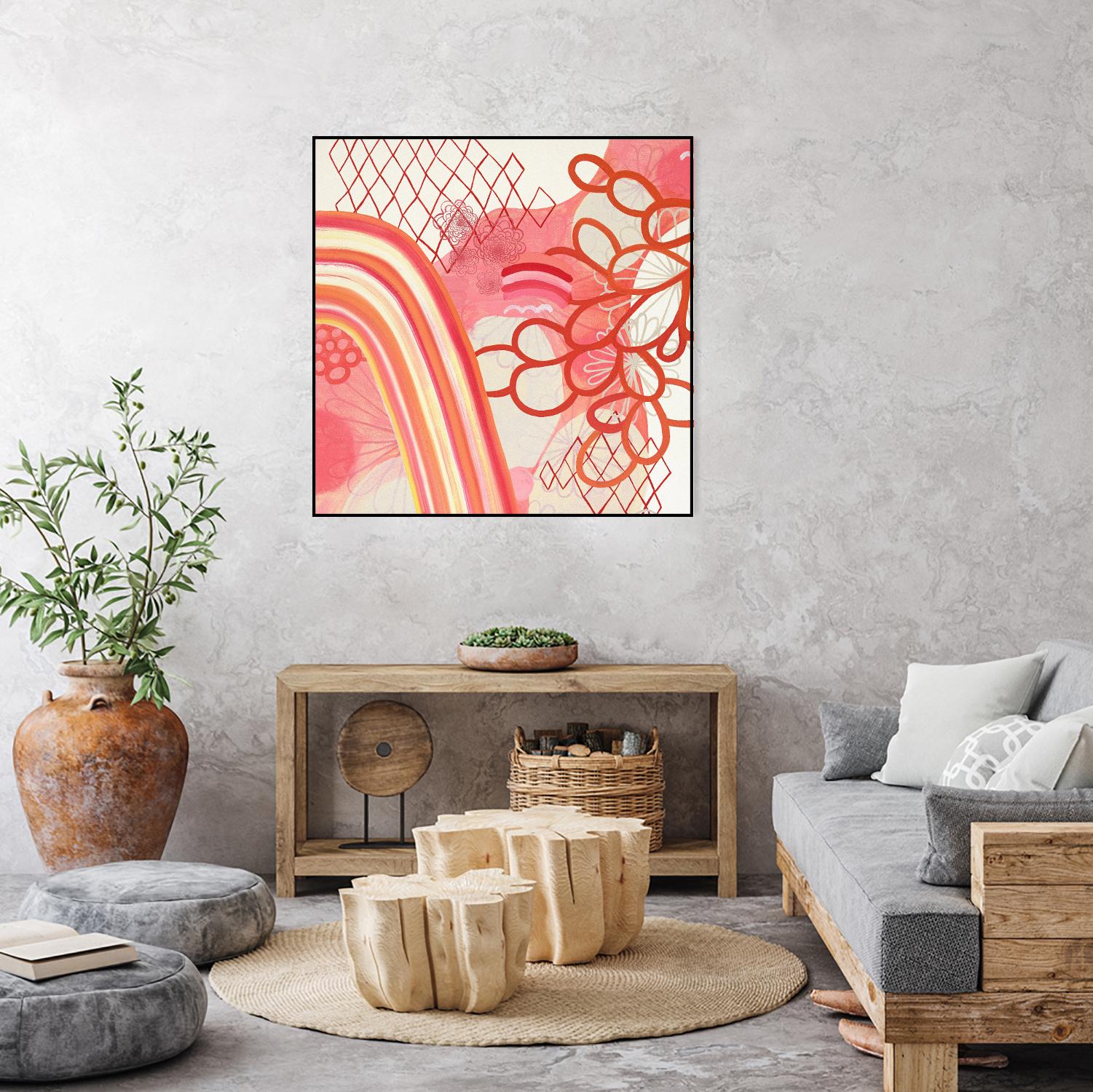 Cherry Fruitstripe Chain by Maggie Kleinpeter on GIANT ART - multicolor abstracts; contemporary