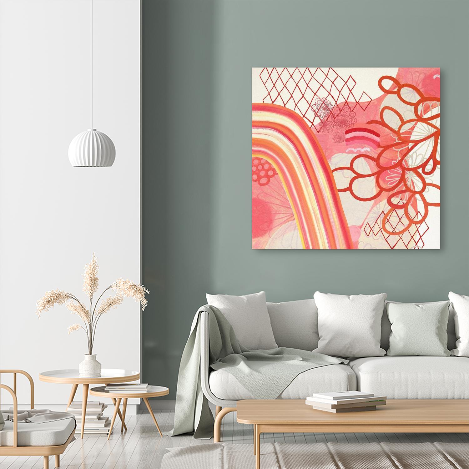 Cherry Fruitstripe Chain by Maggie Kleinpeter on GIANT ART - multicolor abstracts; contemporary