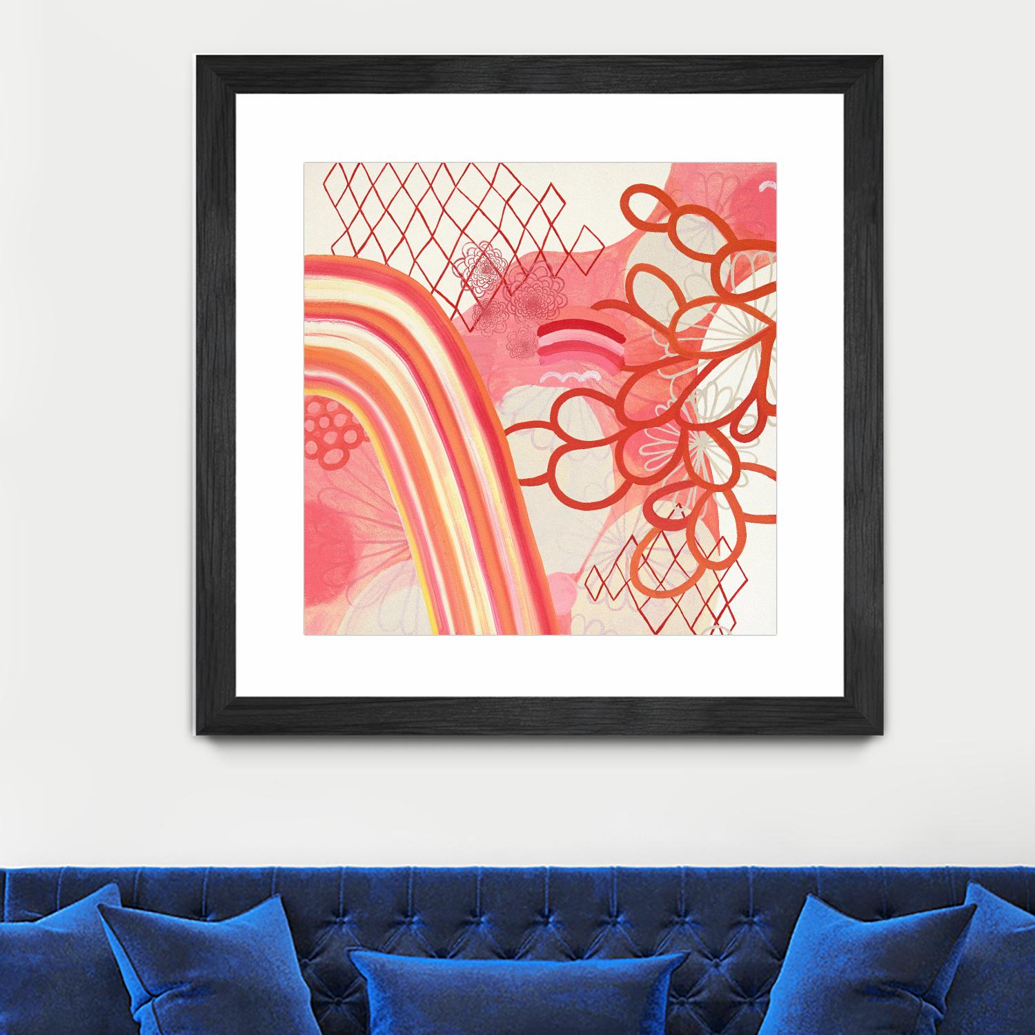 Cherry Fruitstripe Chain by Maggie Kleinpeter on GIANT ART - multicolor abstracts; contemporary