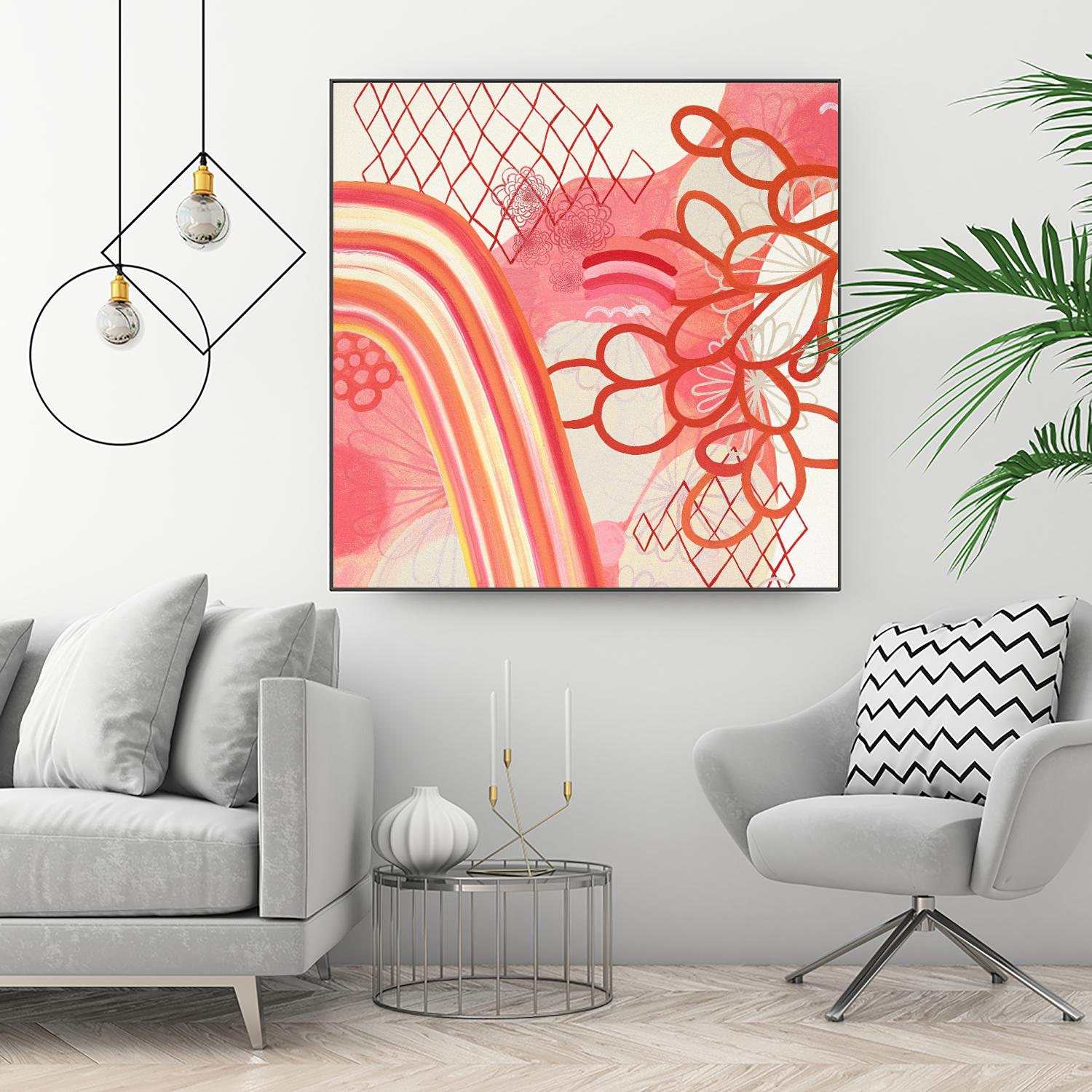 Cherry Fruitstripe Chain by Maggie Kleinpeter on GIANT ART - multicolor abstracts; contemporary