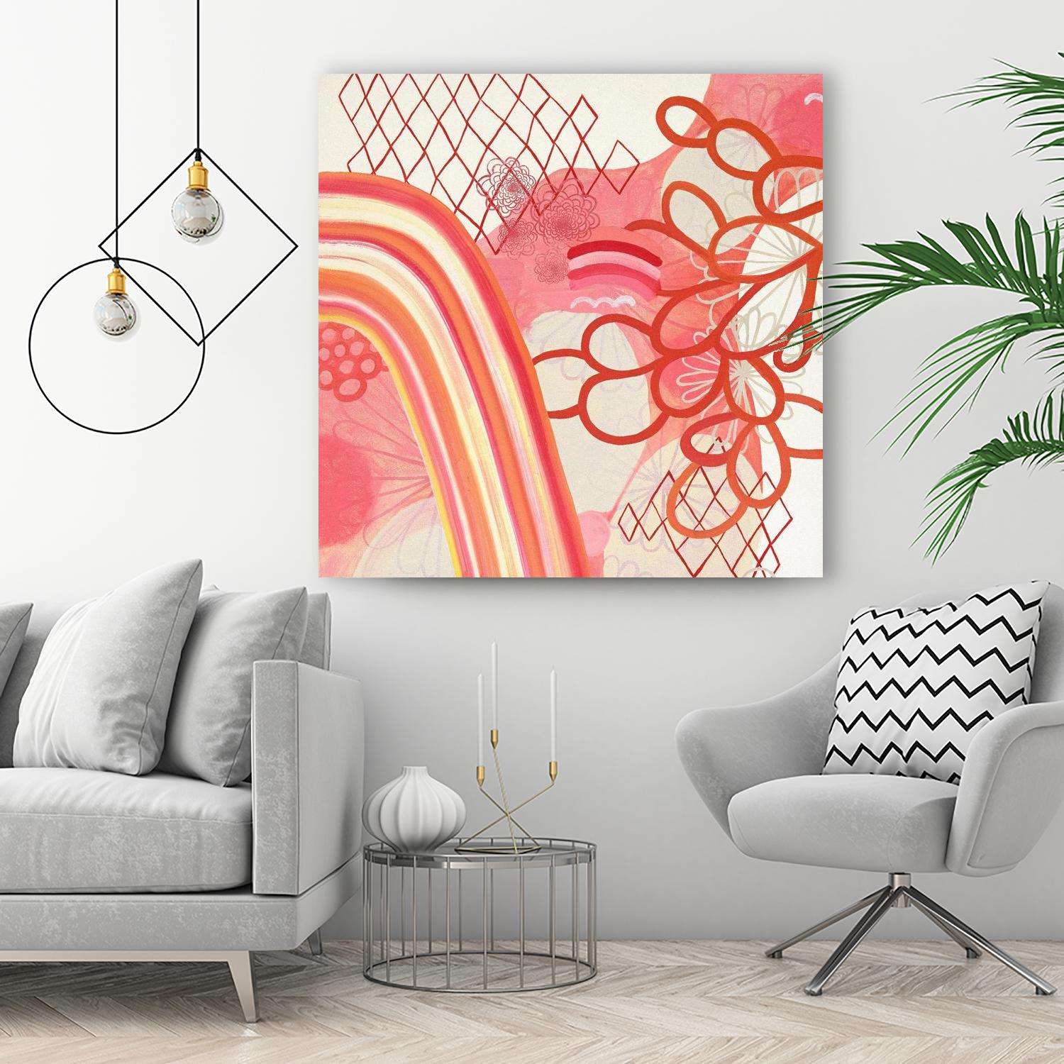 Cherry Fruitstripe Chain by Maggie Kleinpeter on GIANT ART - multicolor abstracts; contemporary