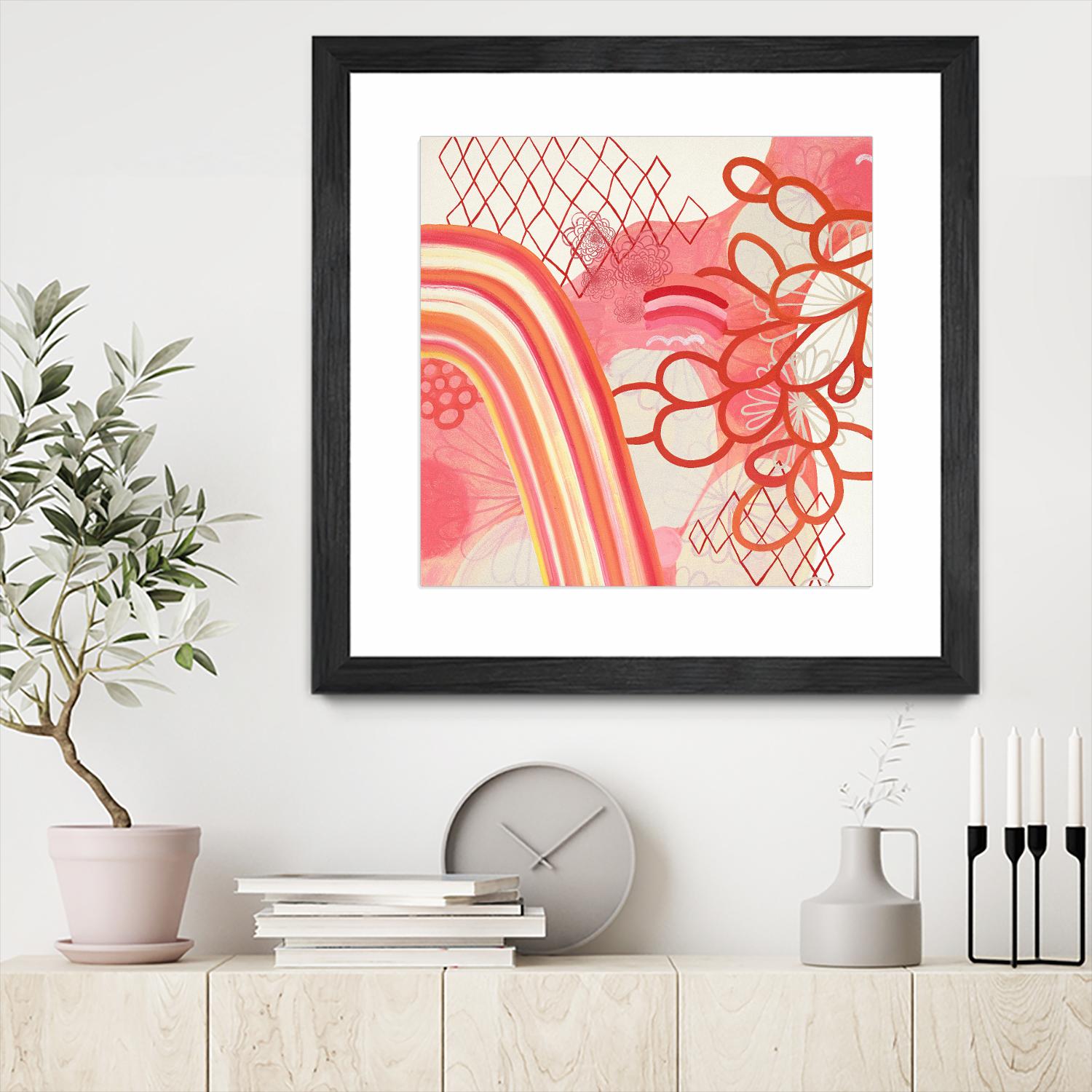 Cherry Fruitstripe Chain by Maggie Kleinpeter on GIANT ART - multicolor abstracts; contemporary