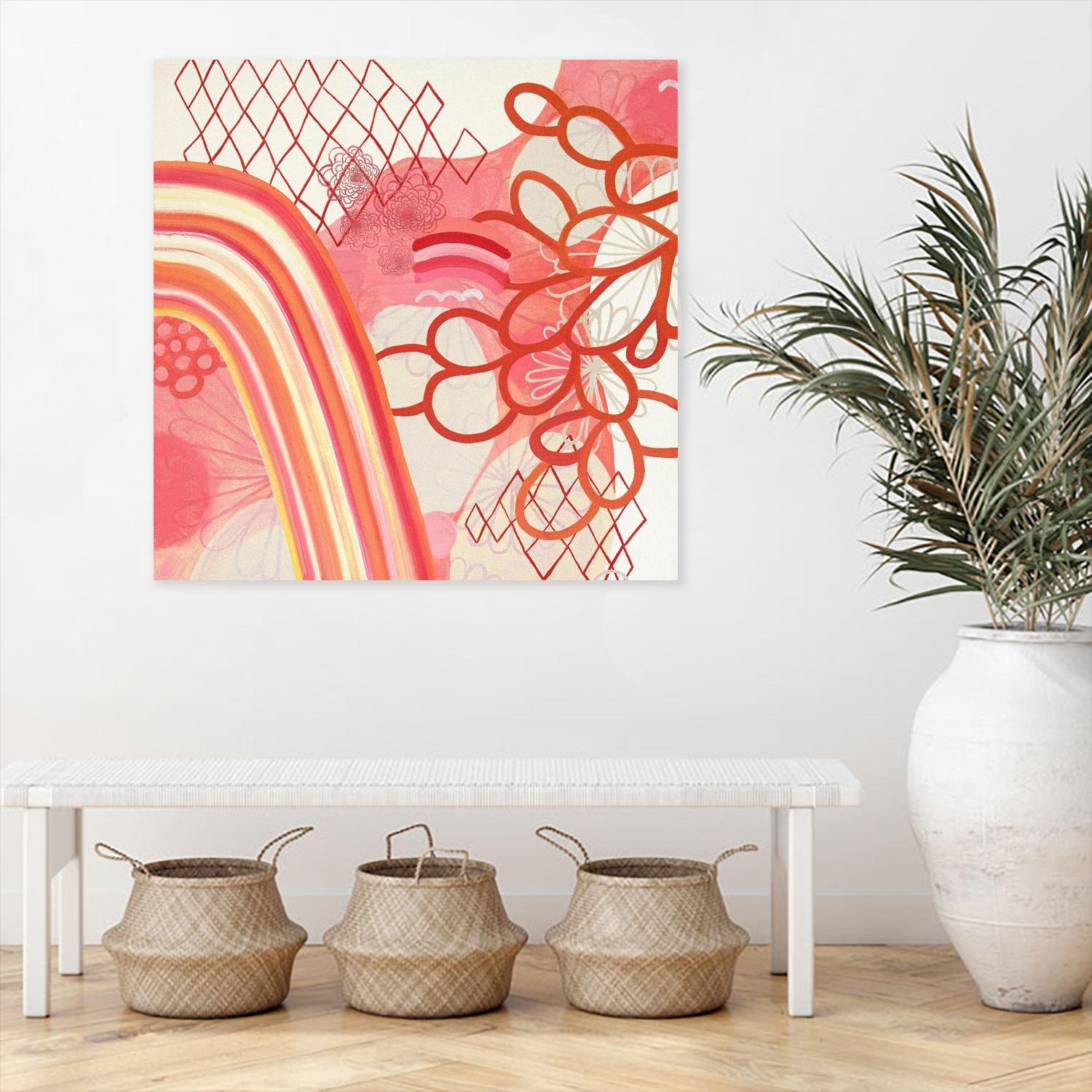 Cherry Fruitstripe Chain by Maggie Kleinpeter on GIANT ART - multicolor abstracts; contemporary