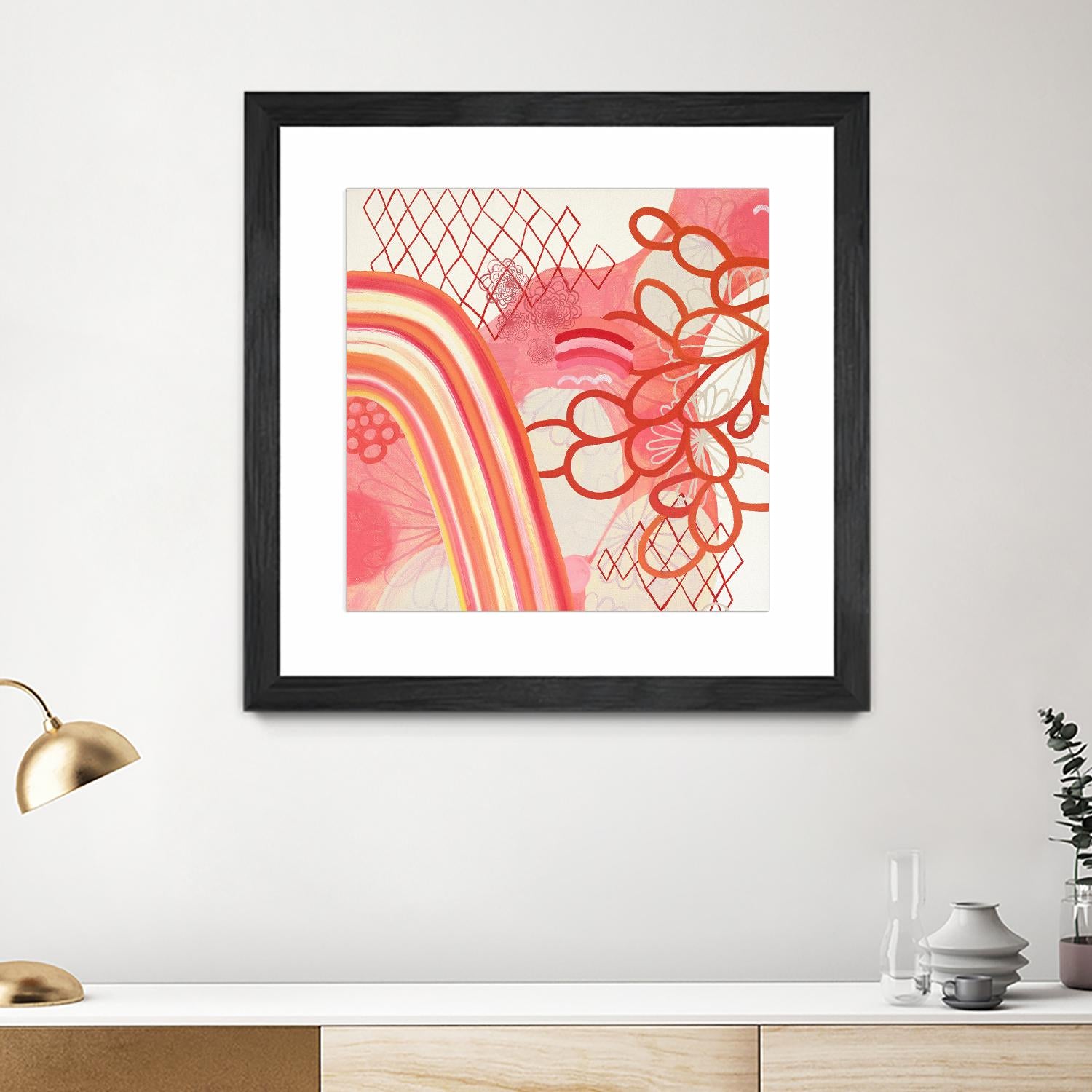 Cherry Fruitstripe Chain by Maggie Kleinpeter on GIANT ART - multicolor abstracts; contemporary