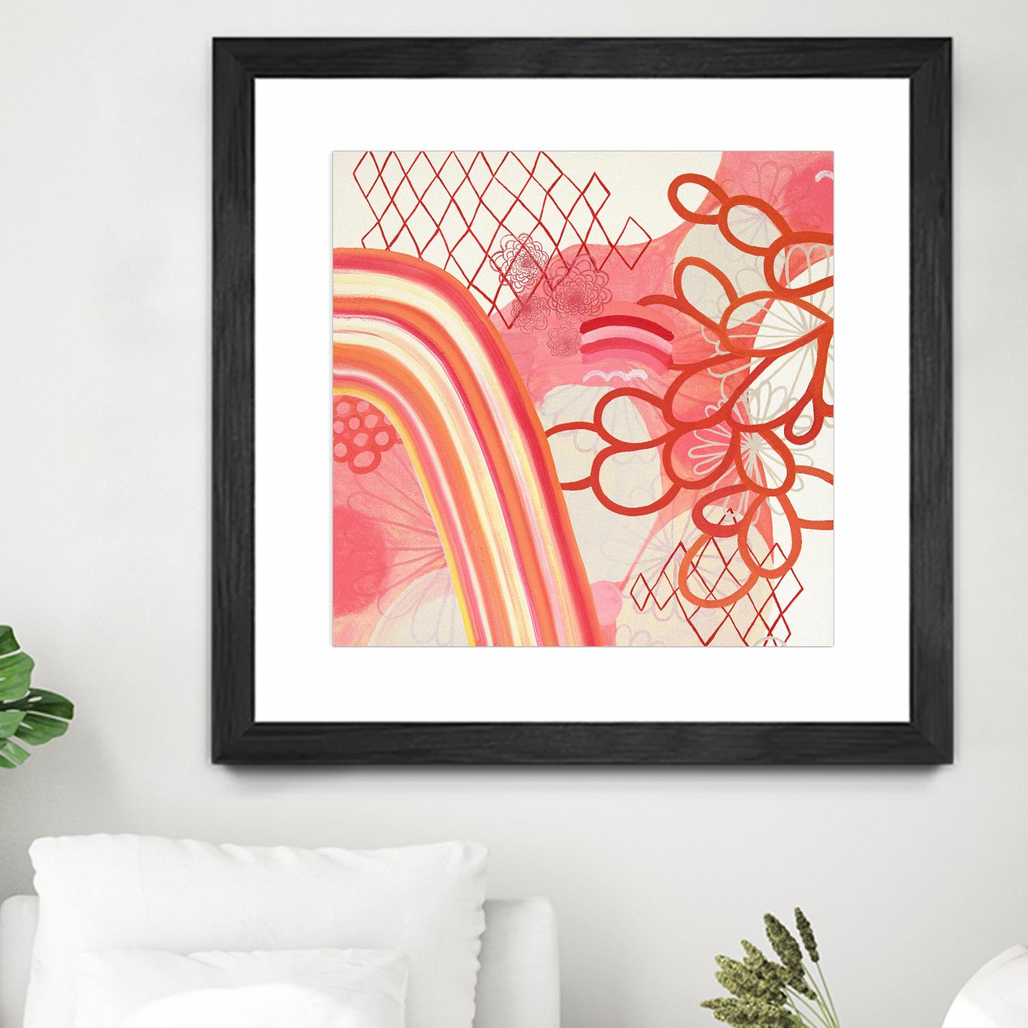 Cherry Fruitstripe Chain by Maggie Kleinpeter on GIANT ART - multicolor abstracts; contemporary