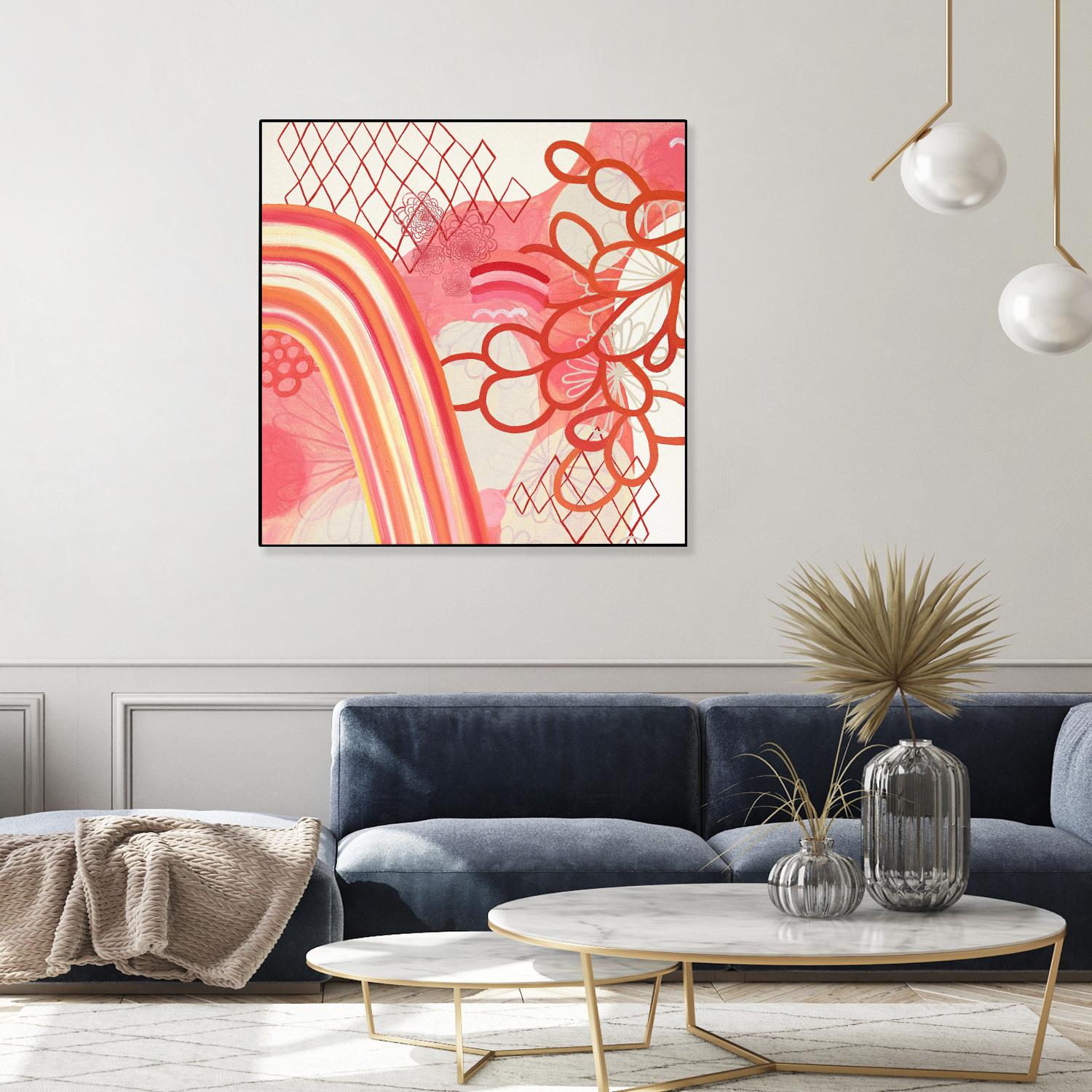 Cherry Fruitstripe Chain by Maggie Kleinpeter on GIANT ART - multicolor abstracts; contemporary