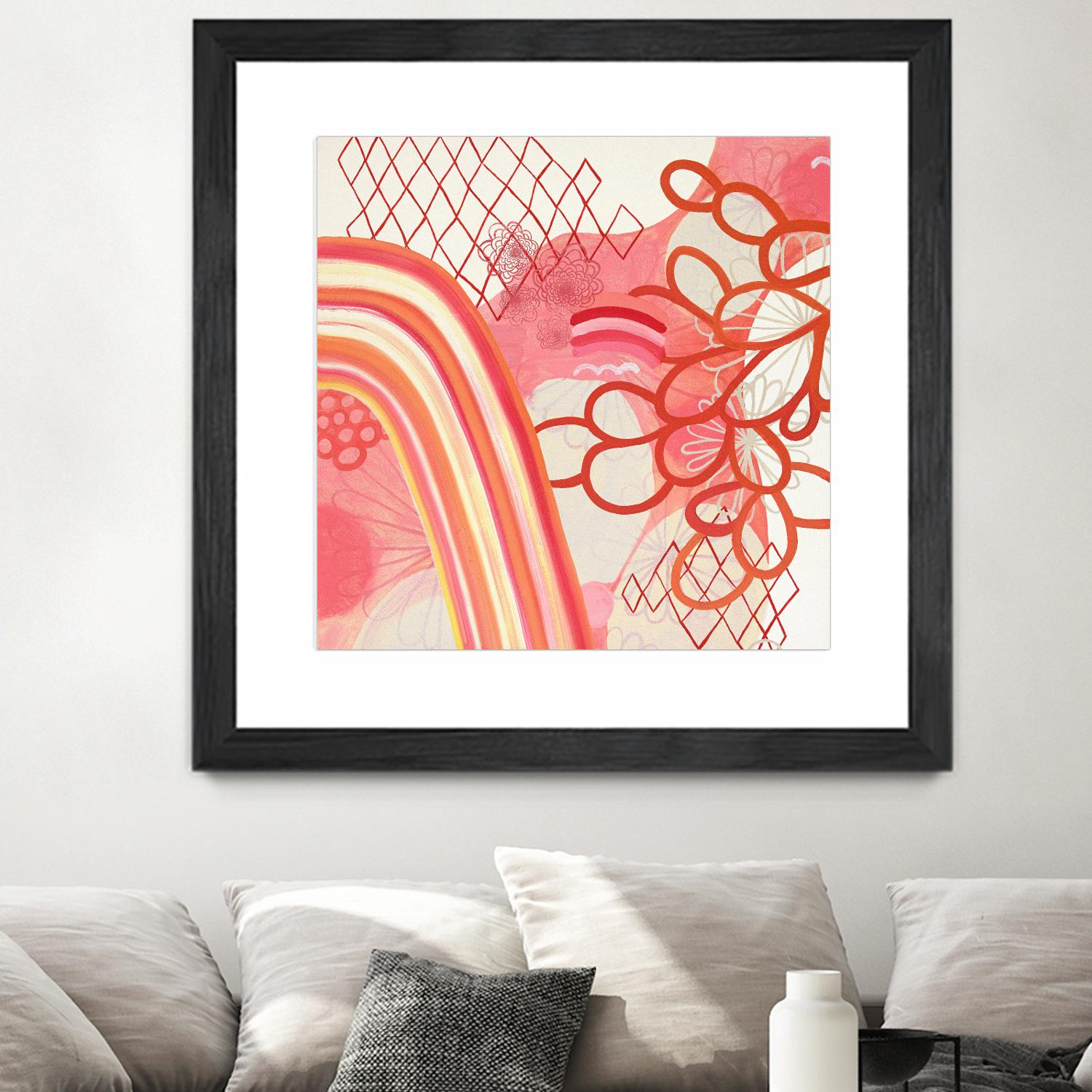 Cherry Fruitstripe Chain by Maggie Kleinpeter on GIANT ART - multicolor abstracts; contemporary