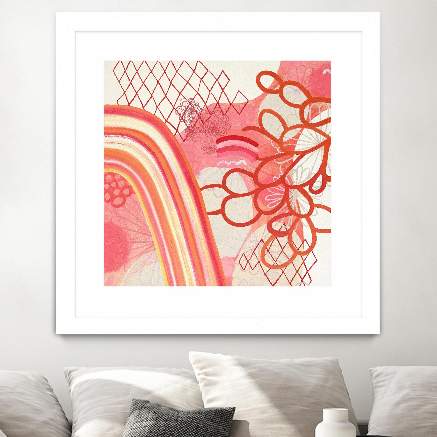 Cherry Fruitstripe Chain by Maggie Kleinpeter on GIANT ART - multicolor abstracts; contemporary