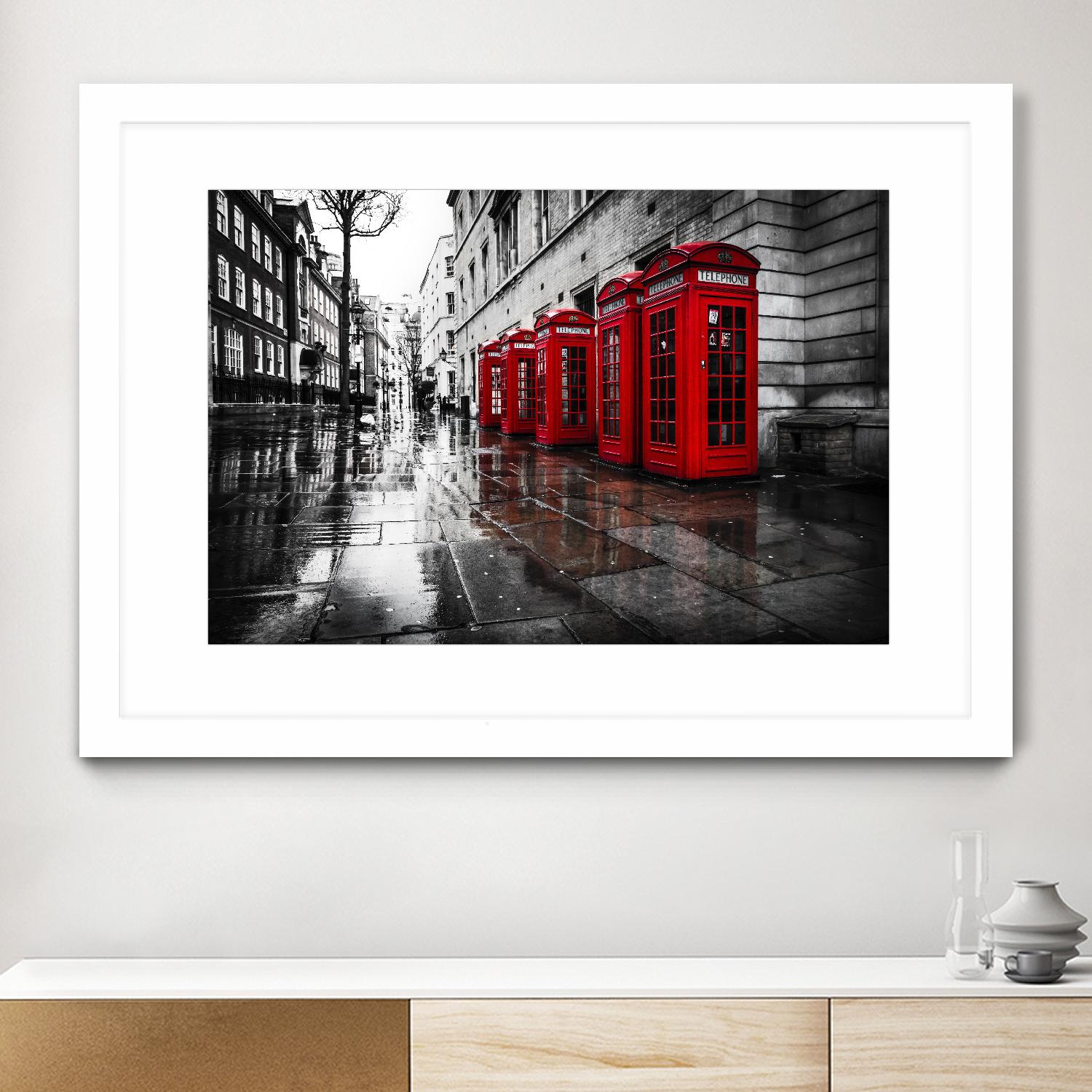 London Phones by Vladimir Kostka on GIANT ART - multicolor photography; landscapes; people/places