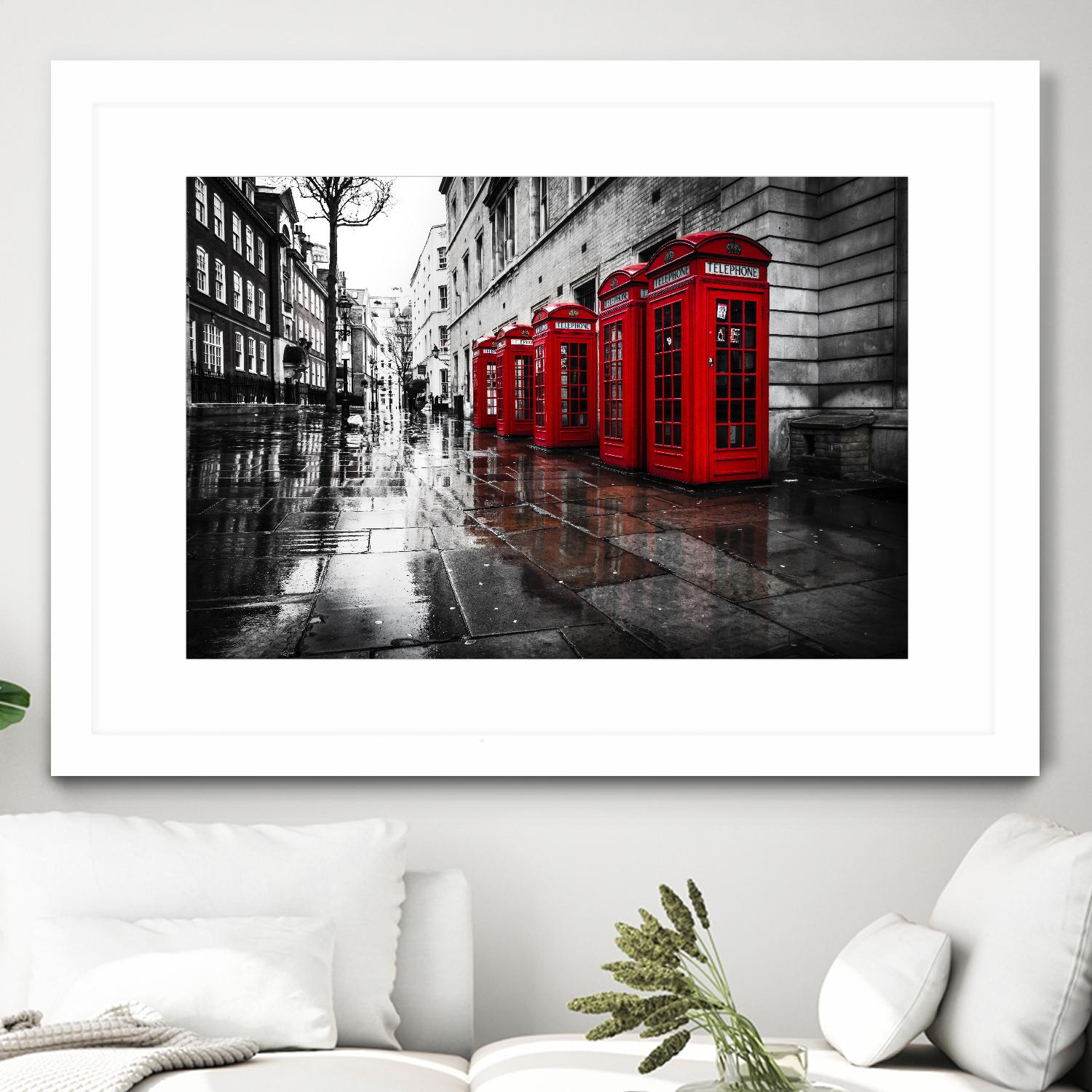 London Phones by Vladimir Kostka on GIANT ART - multicolor photography; landscapes; people/places