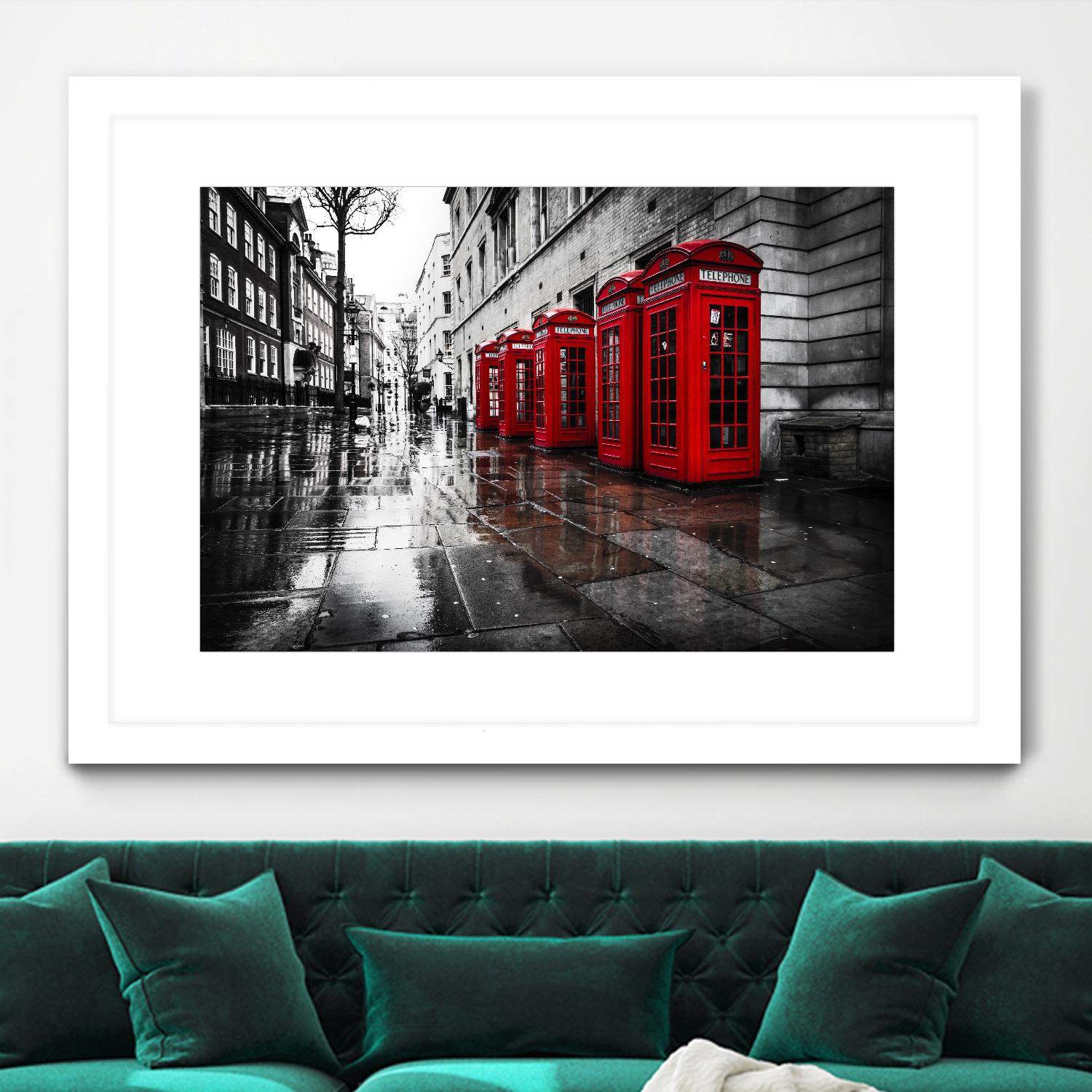 London Phones by Vladimir Kostka on GIANT ART - multicolor photography; landscapes; people/places