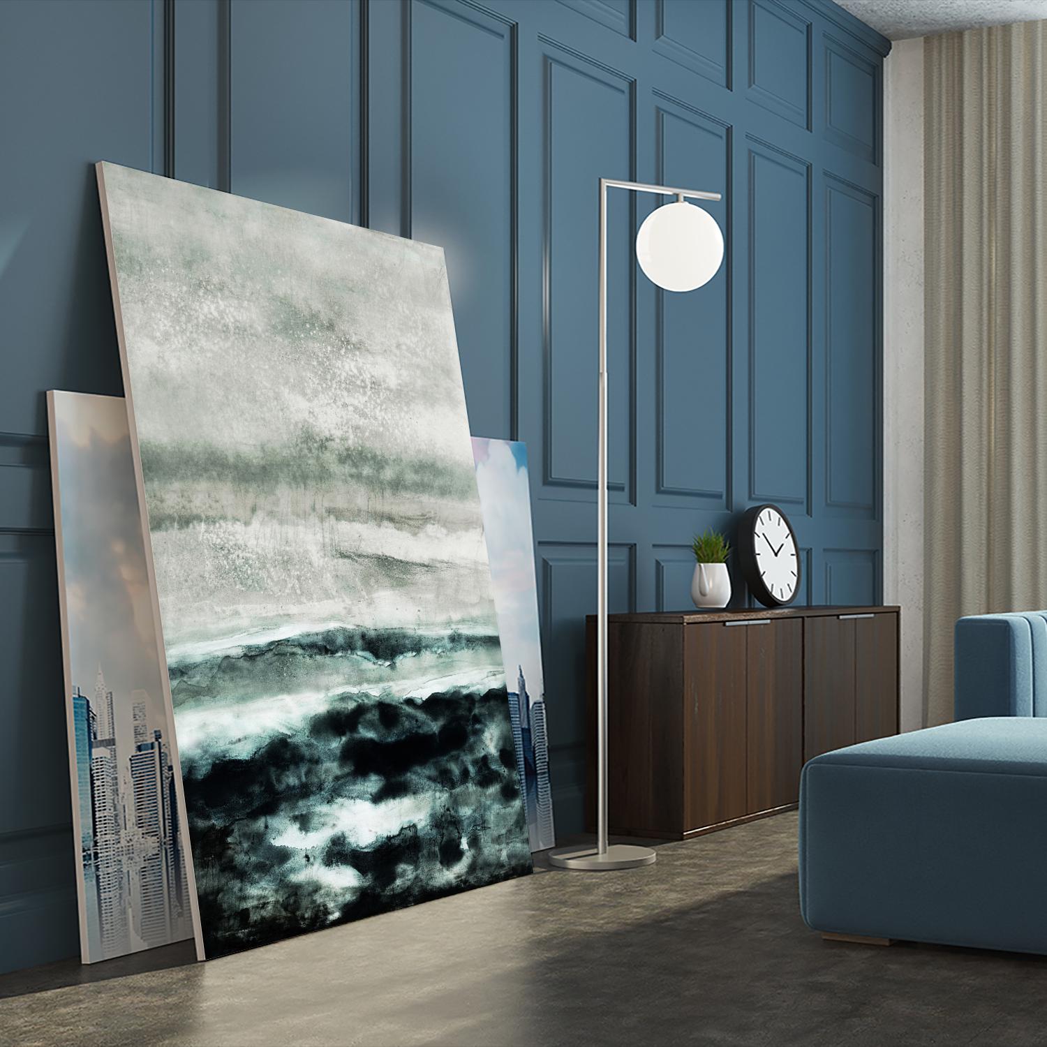 Abstract Waterscape by Iris Lehnhardt on GIANT ART - multicolor contemporary; abstracts