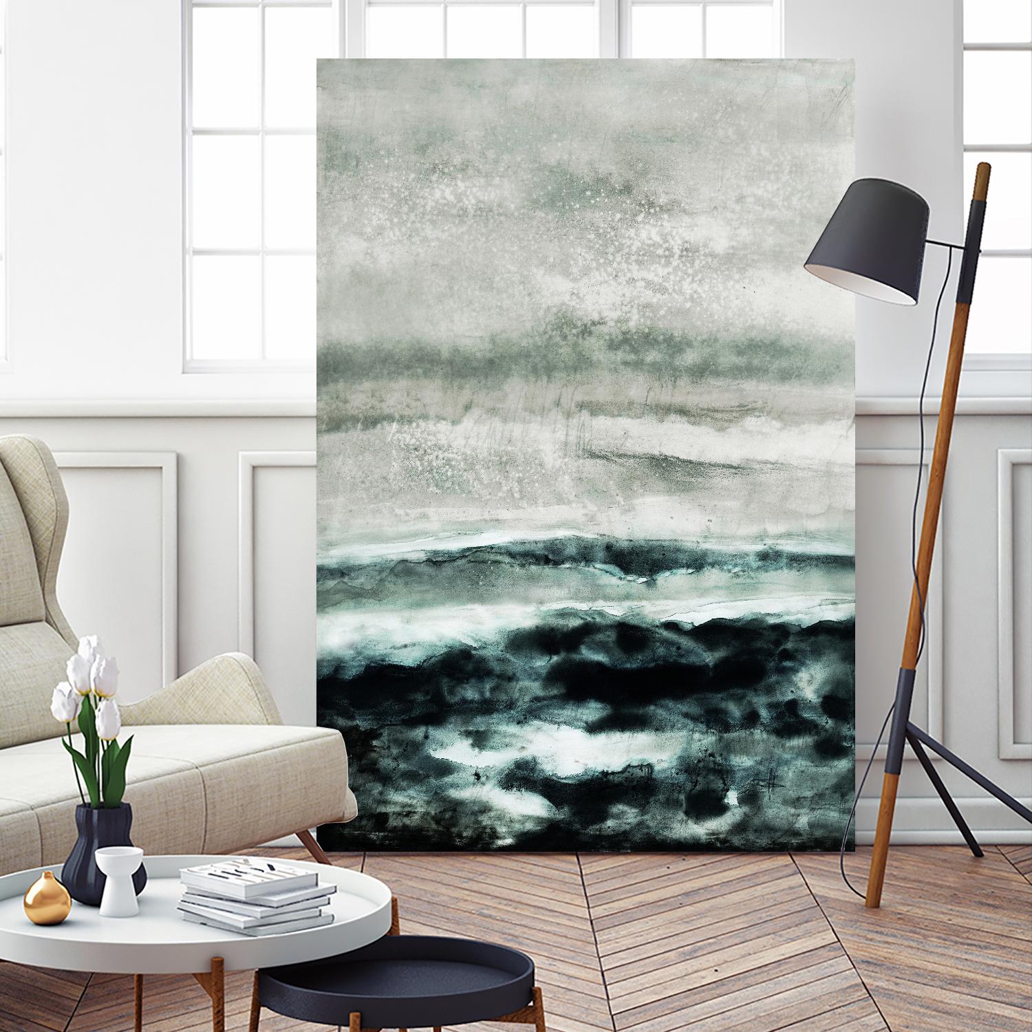 Abstract Waterscape by Iris Lehnhardt on GIANT ART - multicolor contemporary; abstracts