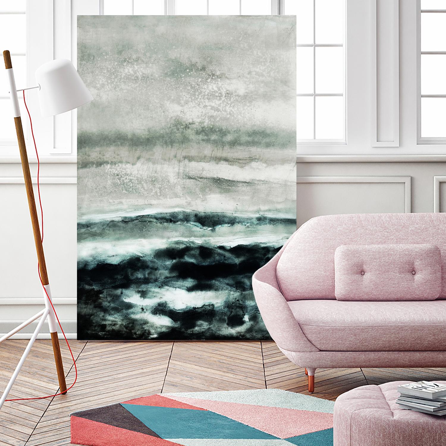 Abstract Waterscape by Iris Lehnhardt on GIANT ART - multicolor contemporary; abstracts