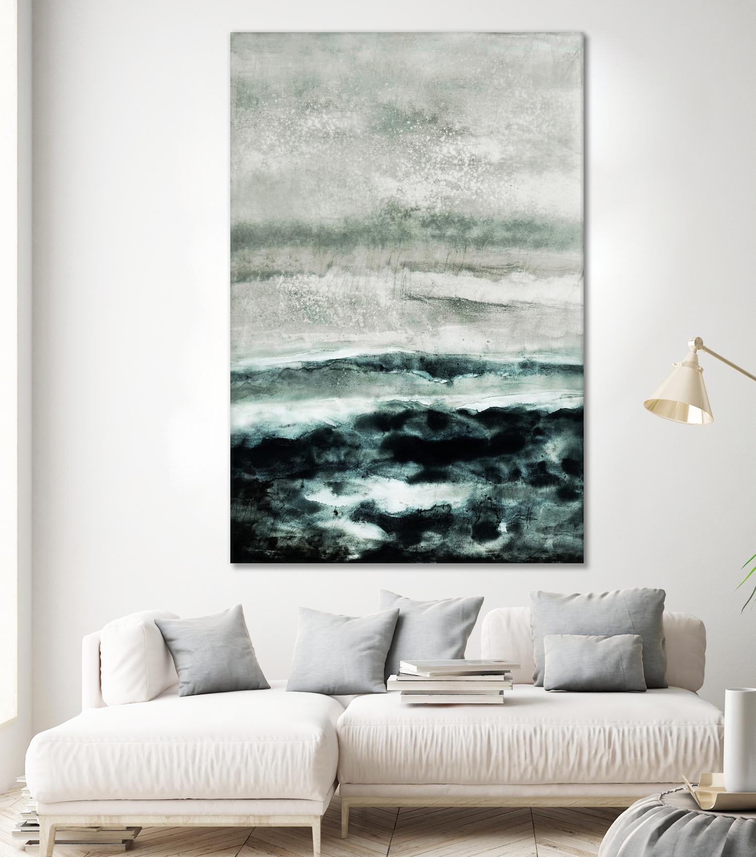 Abstract Waterscape by Iris Lehnhardt on GIANT ART - multicolor contemporary; abstracts