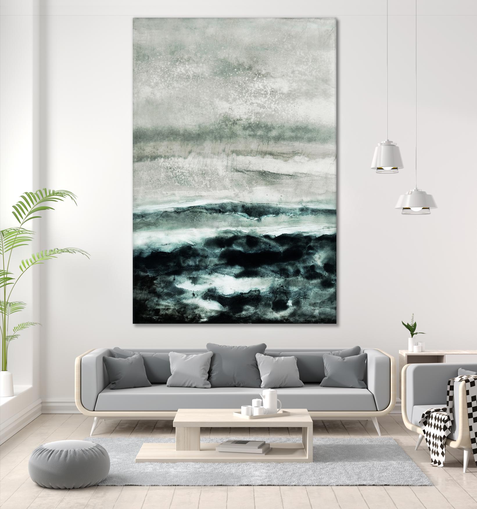 Abstract Waterscape by Iris Lehnhardt on GIANT ART - multicolor contemporary; abstracts