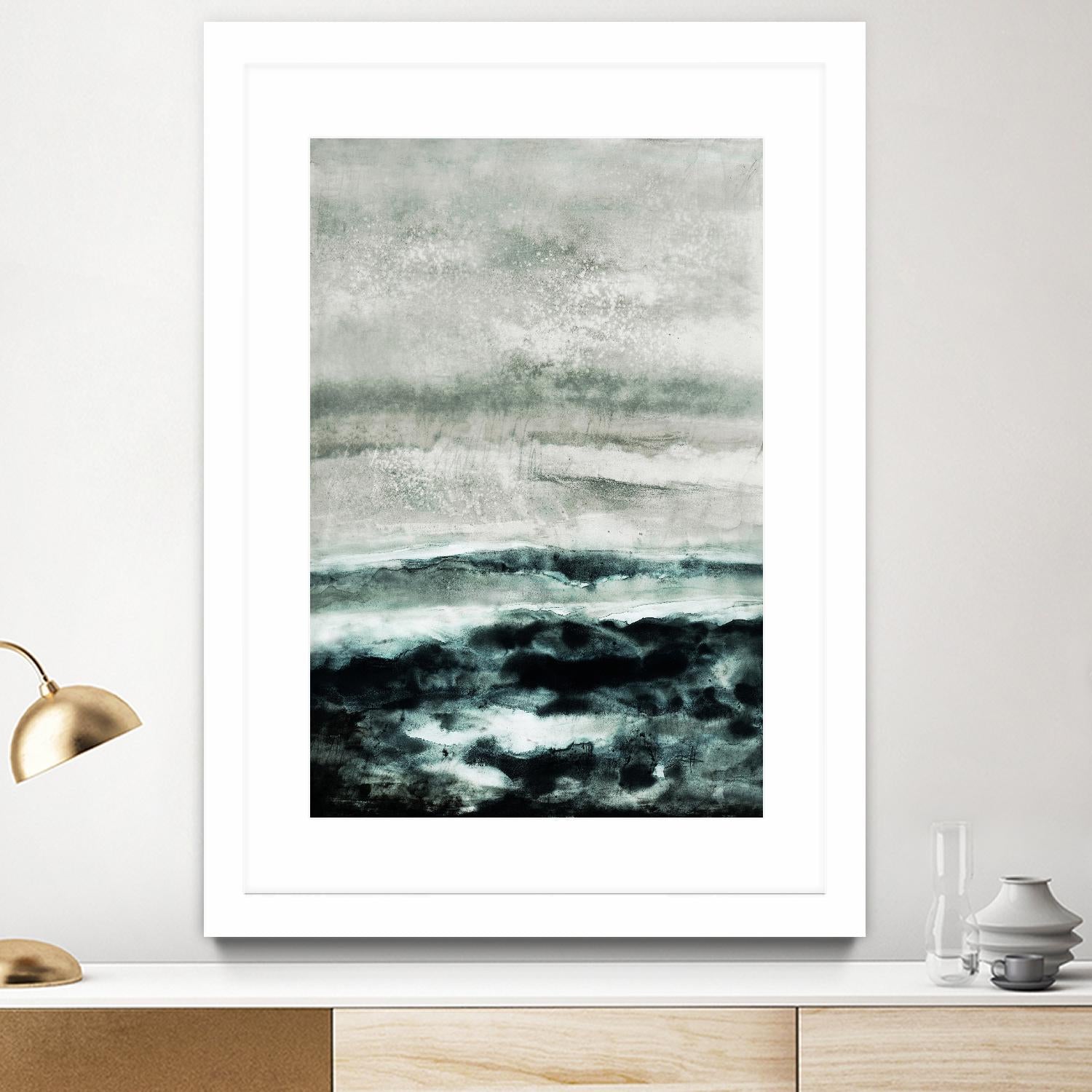 Abstract Waterscape by Iris Lehnhardt on GIANT ART - multicolor contemporary; abstracts