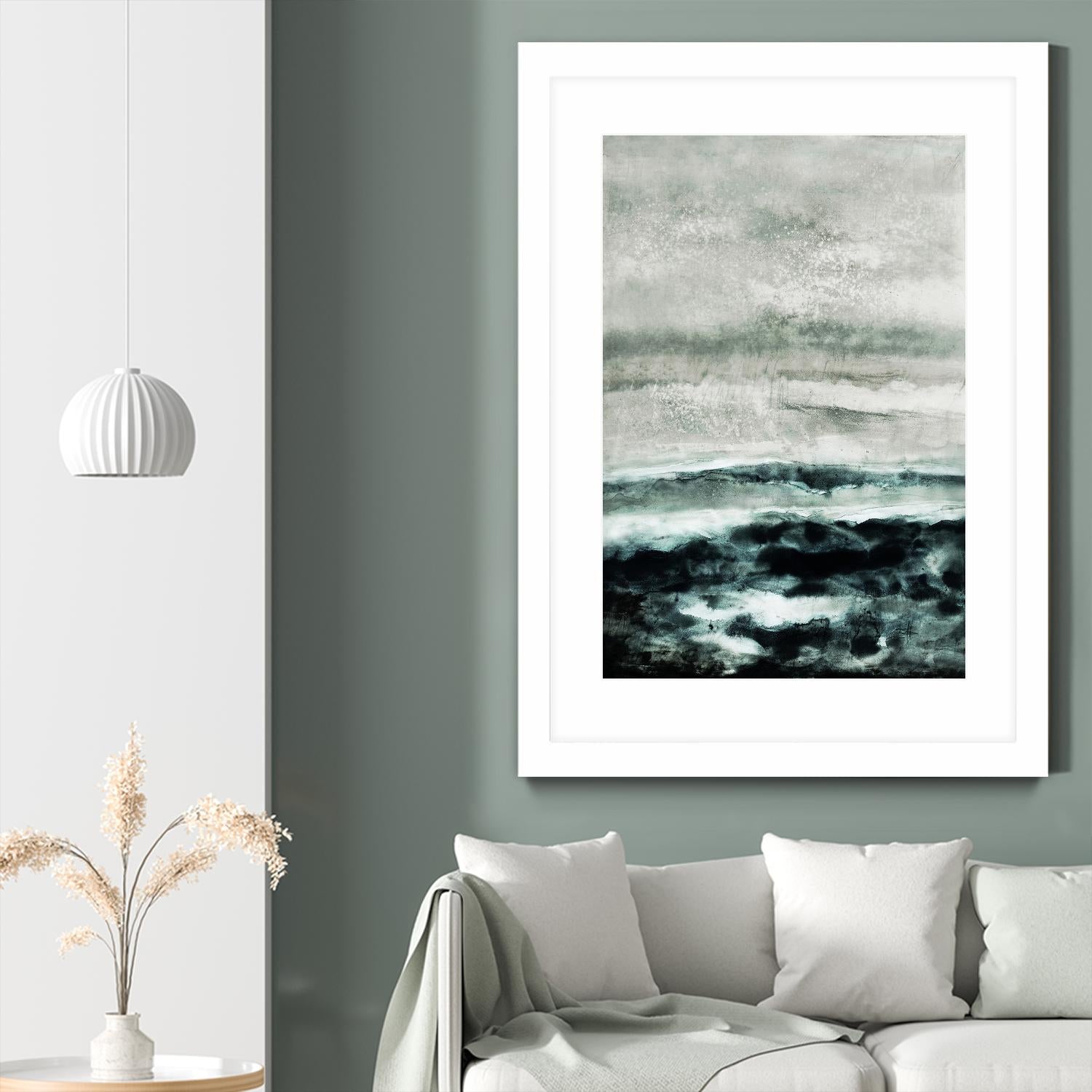 Abstract Waterscape by Iris Lehnhardt on GIANT ART - multicolor contemporary; abstracts