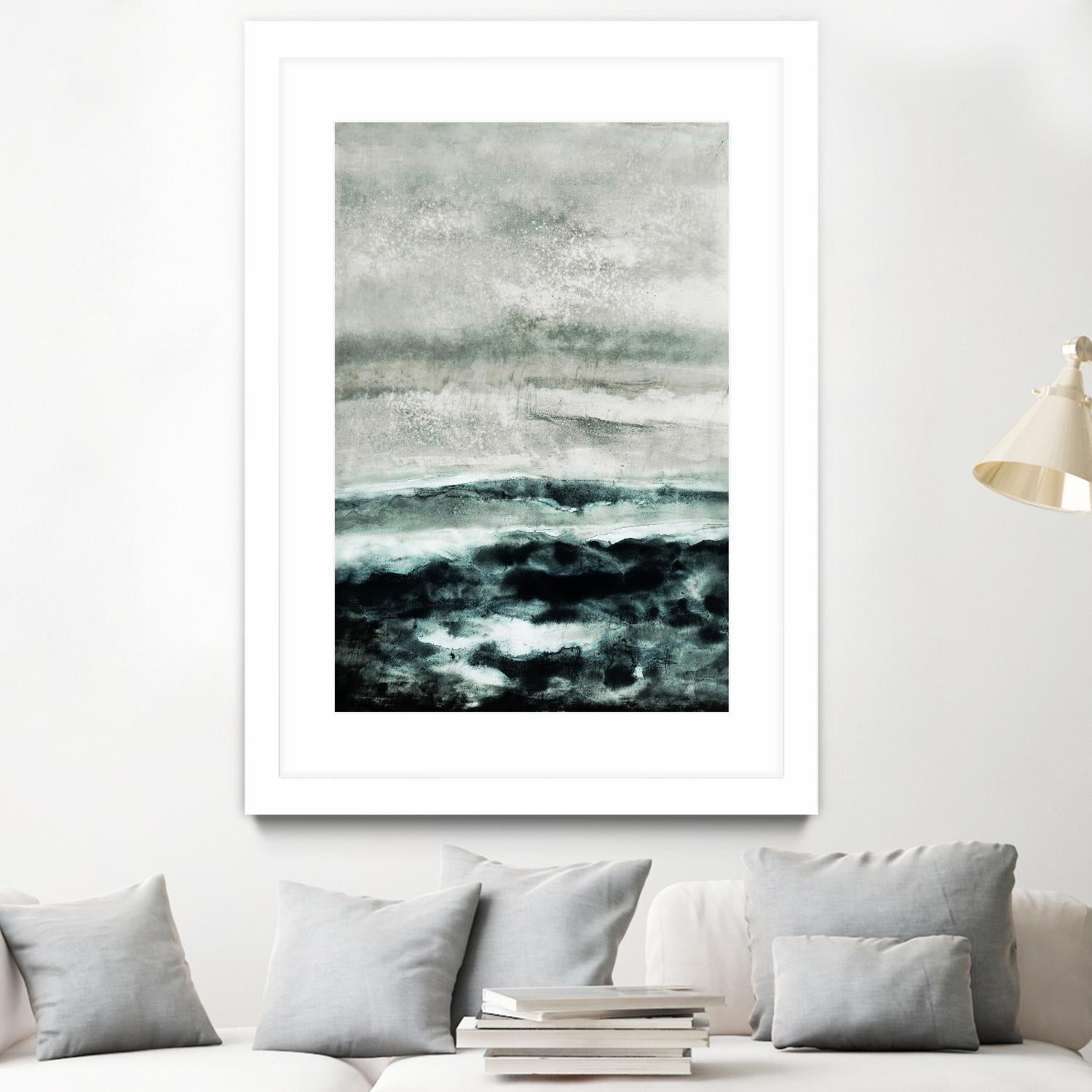 Abstract Waterscape by Iris Lehnhardt on GIANT ART - multicolor contemporary; abstracts