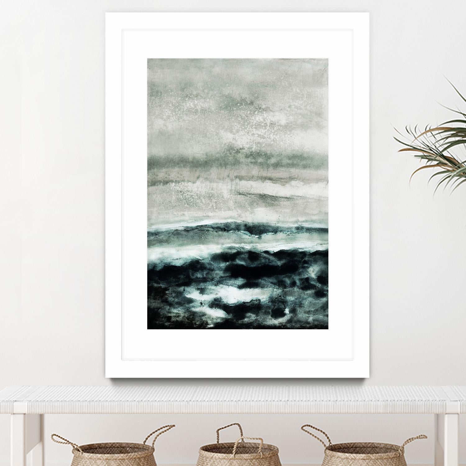 Abstract Waterscape by Iris Lehnhardt on GIANT ART - multicolor contemporary; abstracts